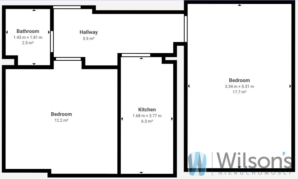 2 pokoje, apartament 45,00 m², parter, oferta nr , WIL286714, Warszawa, Miła