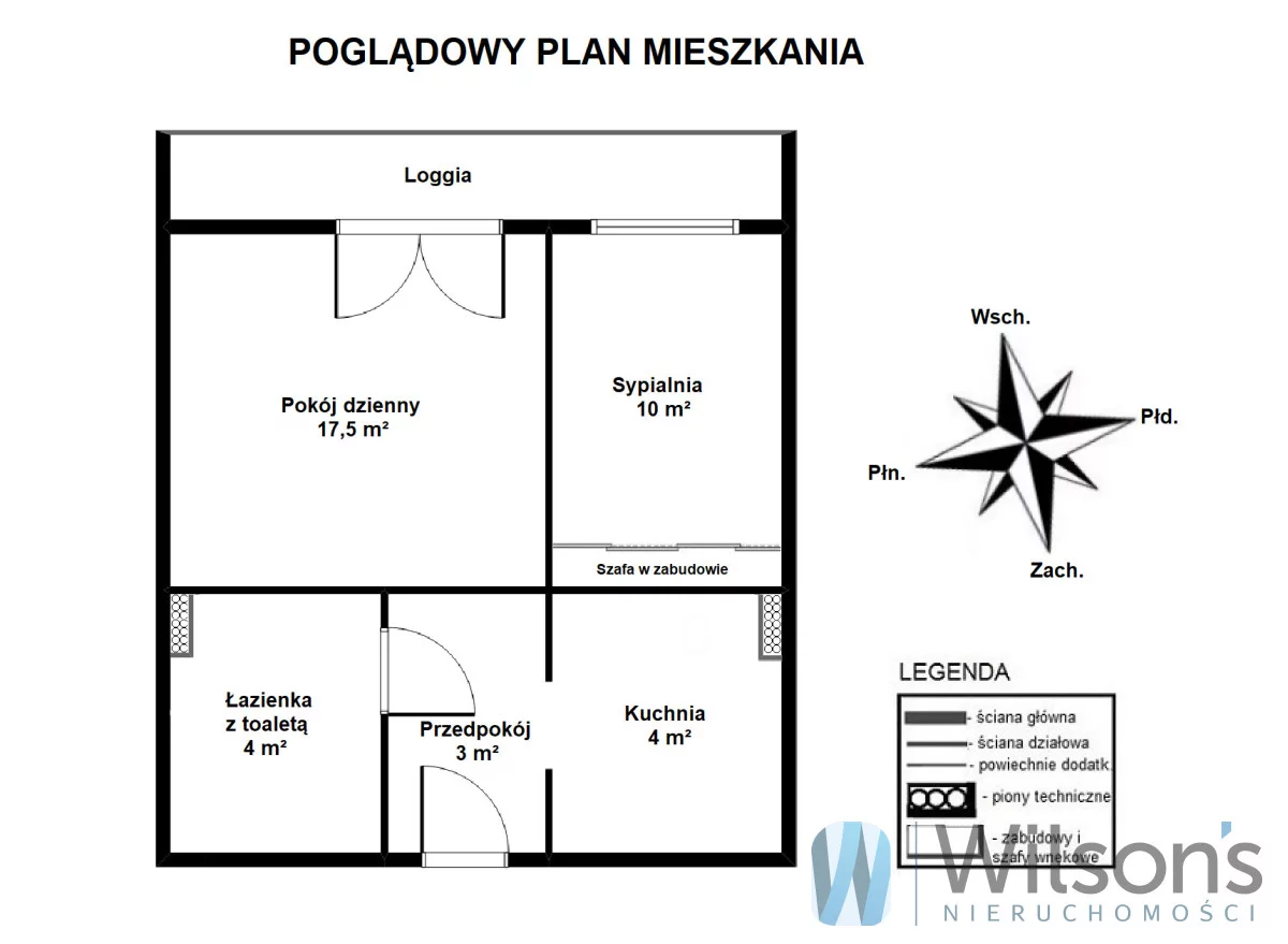 Mieszkanie na sprzedaż, 38,51 m², 2 pokoje, 1 piętro, oferta nr WIL641921