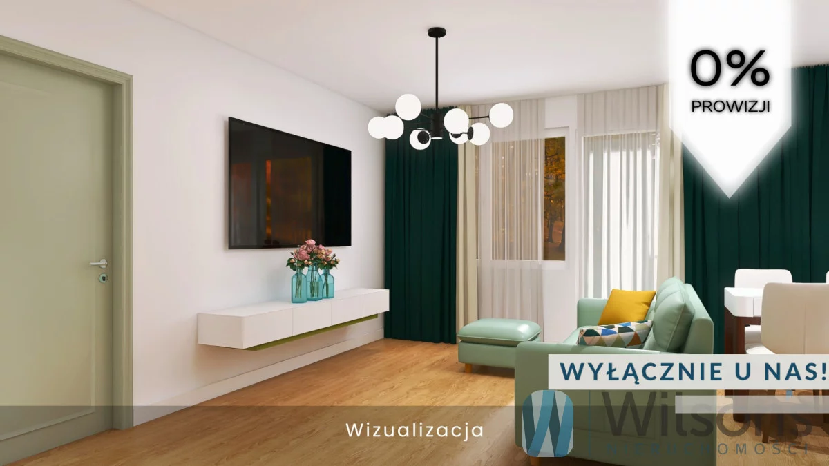 Mieszkanie dwupokojowe 45,42 m², Zielonka, Wolności, Sprzedaż