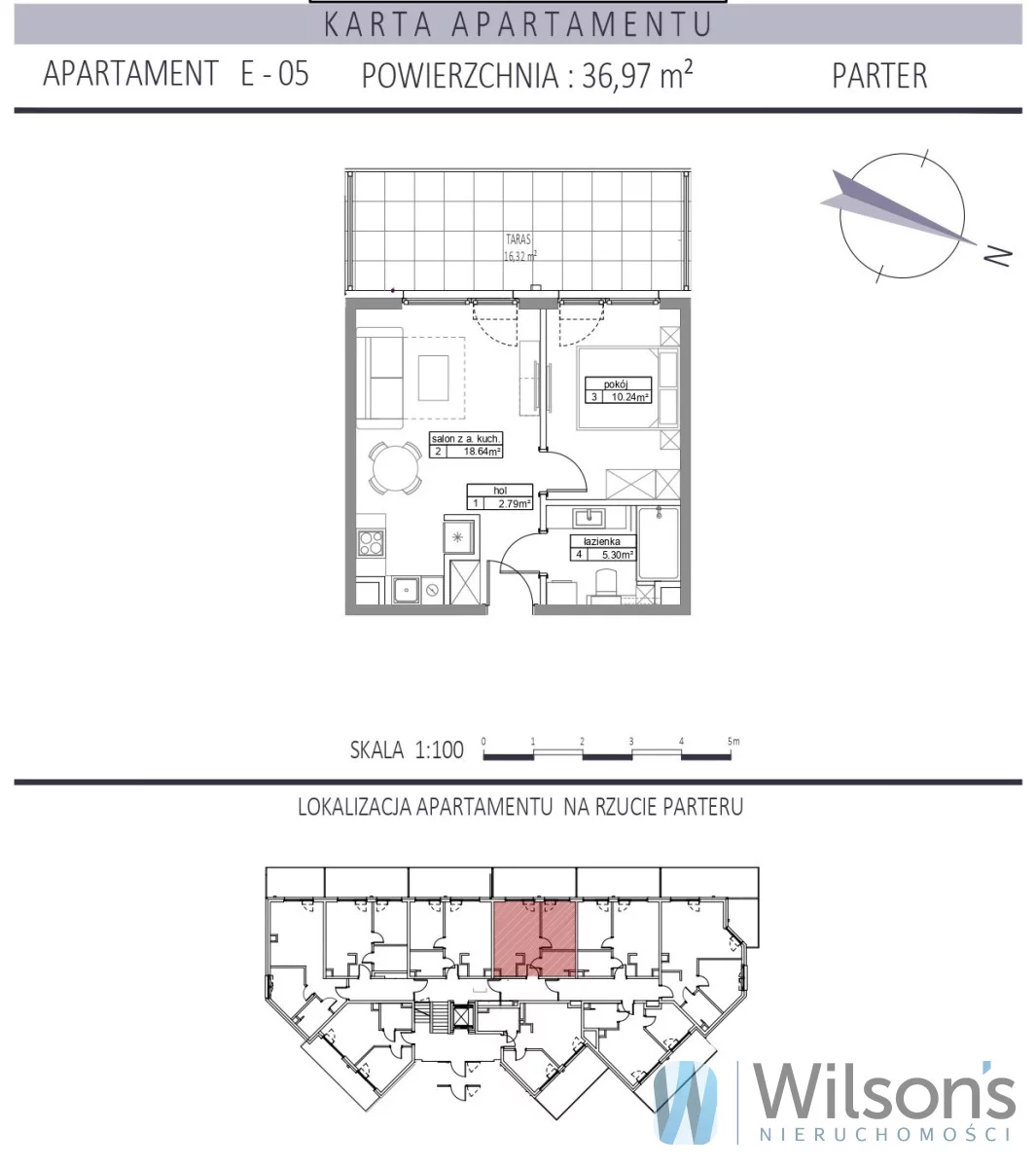 2 pokoje, mieszkanie 36,97 m², parter, oferta nr , WIL326145, Władysławowo, Żeromskiego