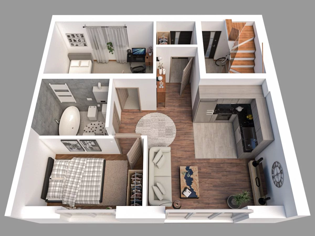 3 pokoje, mieszkanie 52,53 m², parter, oferta nr , WIL452114, Marki, Agrarna