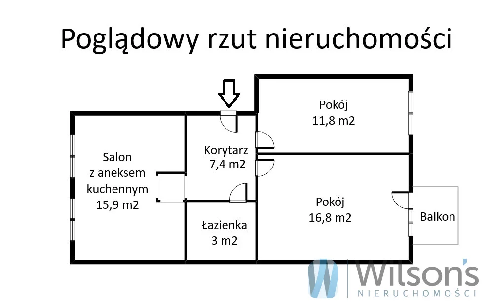3 pokoje, mieszkanie 53,30 m², piętro 1, oferta nr , WIL412805, Grodzisk Mazowiecki, M. Skłodowskiej-Curie