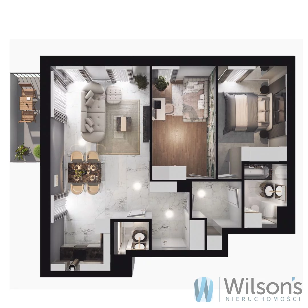 3 pokoje, apartament 67,61 m², parter, oferta nr , WIL592548, Piastów