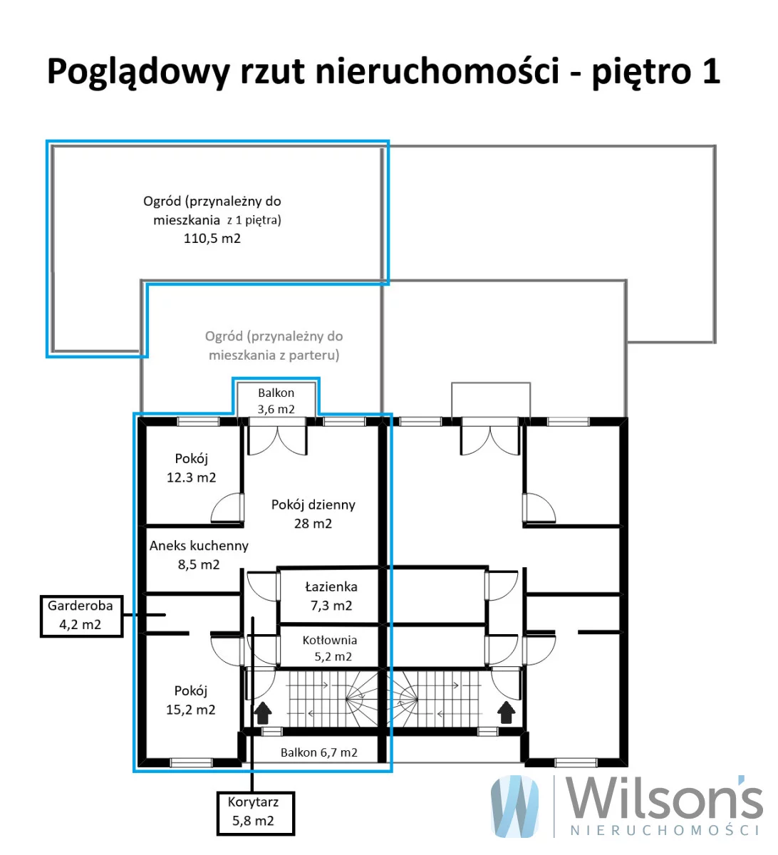 3 pokoje, apartament 101,45 m², piętro 1, oferta nr , WIL178925, Sulejówek