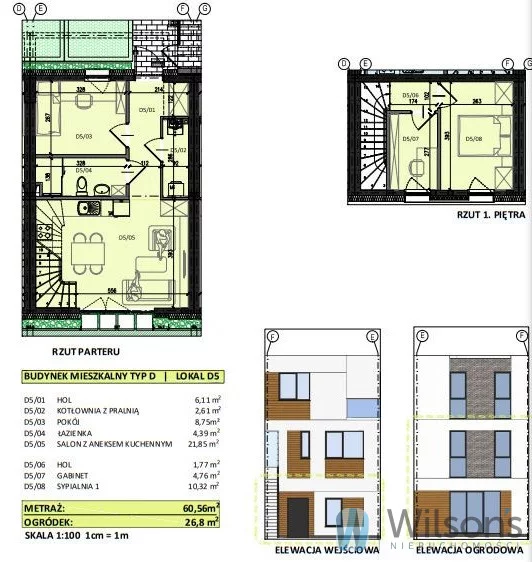 4 pokoje, mieszkanie 60,56 m², parter, oferta nr , WIL404980, Nowy Dwór Mazowiecki, Bohaterów Modlina