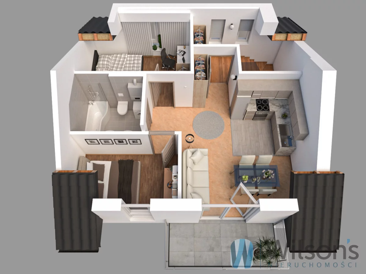 6 pokoi, mieszkanie 114,40 m², piętro 1, oferta nr , WIL906988, Marki, Agrarna