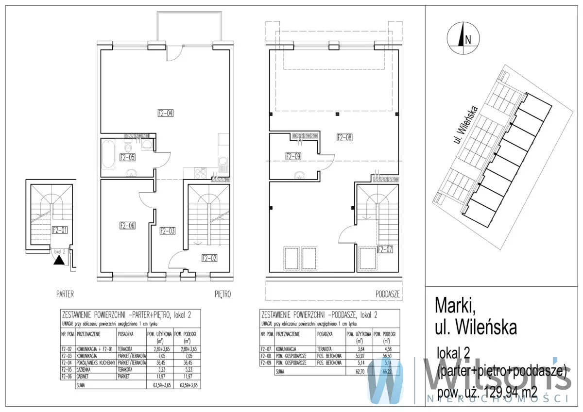 6 pokoi, mieszkanie 133,46 m², piętro 1, oferta nr , WIL214868, Marki, Wileńska