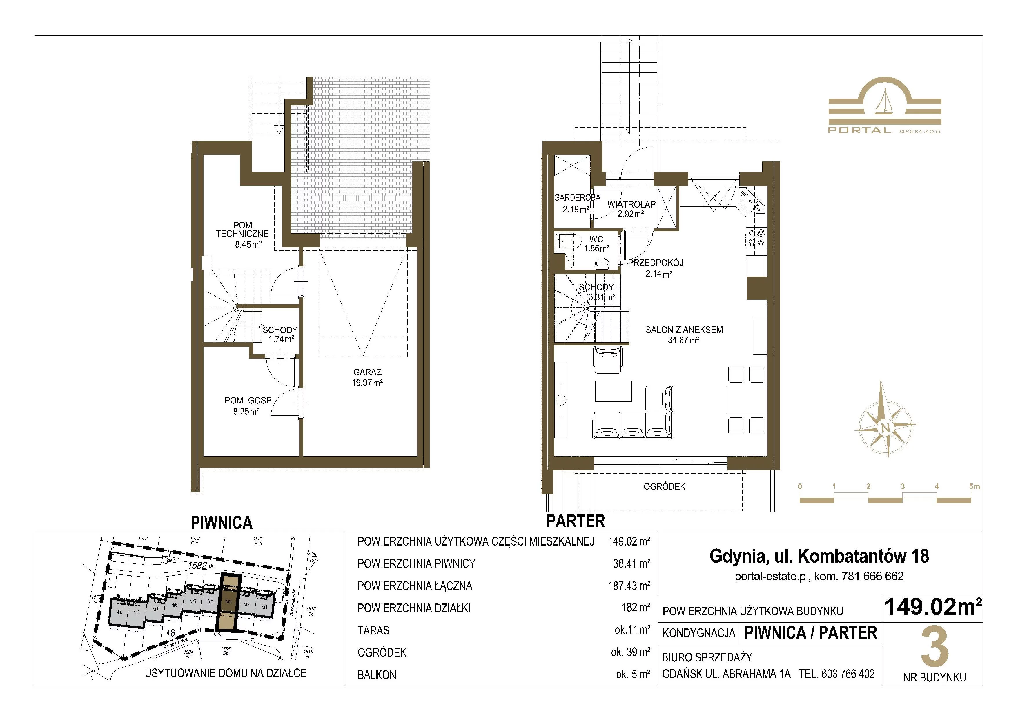 Dom 149,02 m², oferta nr 3, Domy - Gdynia Redłowo, Gdynia, Redłowo, ul. Kombatantów 18