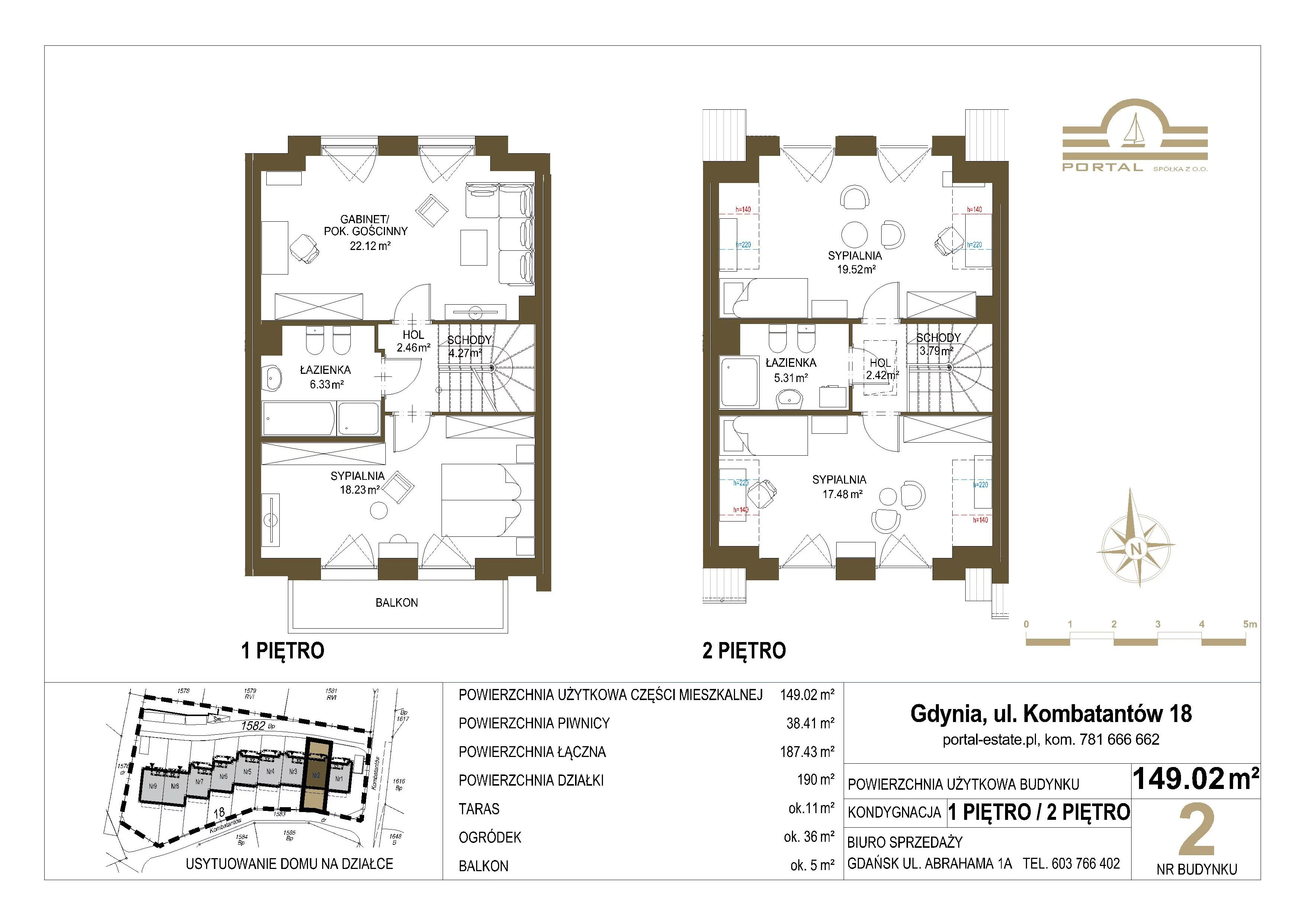 Dom 149,02 m², oferta nr 2, Domy - Gdynia Redłowo, Gdynia, Redłowo, ul. Kombatantów 18