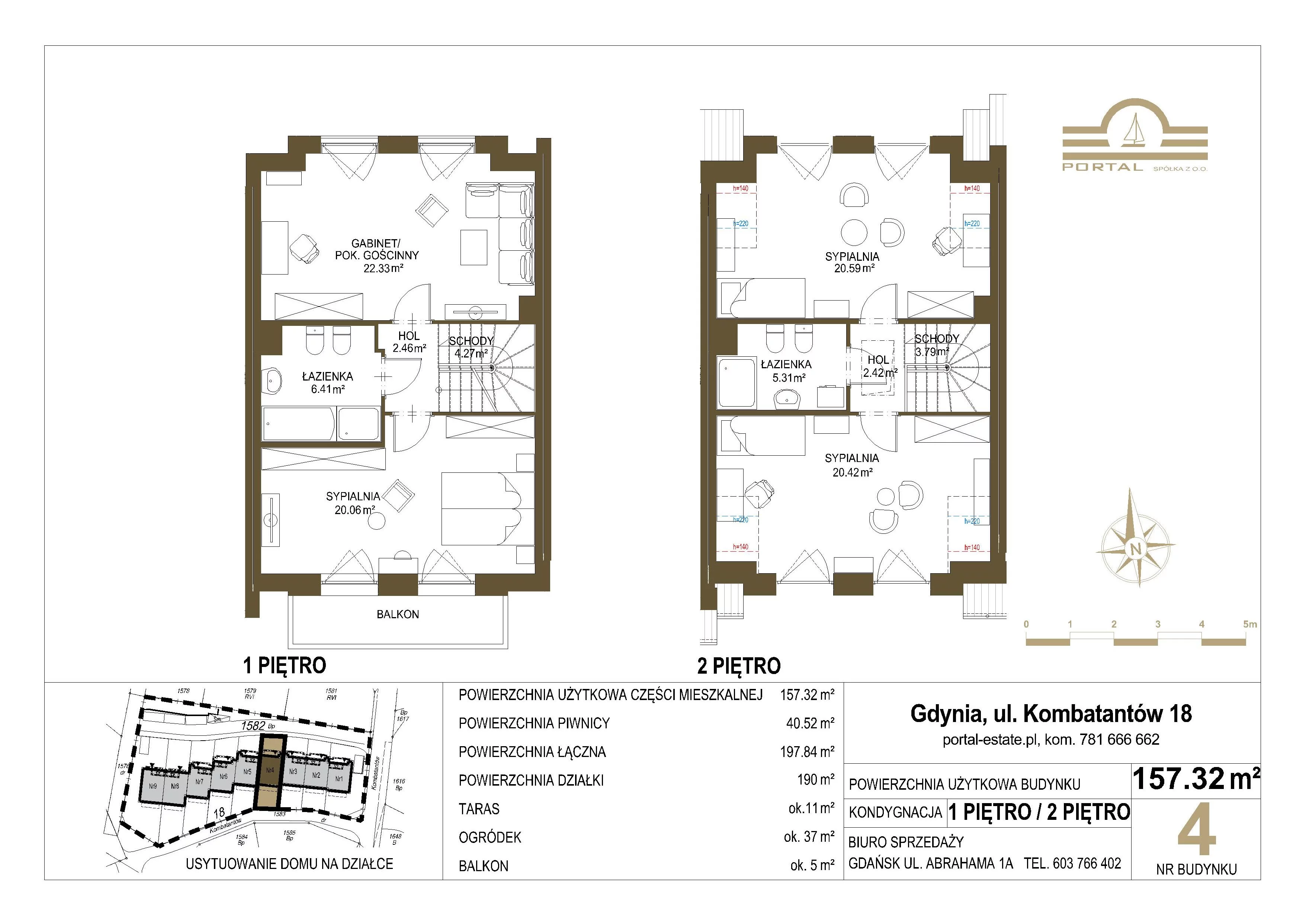 Dom 157,00 m², oferta nr 4, Domy - Gdynia Redłowo, Gdynia, Redłowo, ul. Kombatantów 18