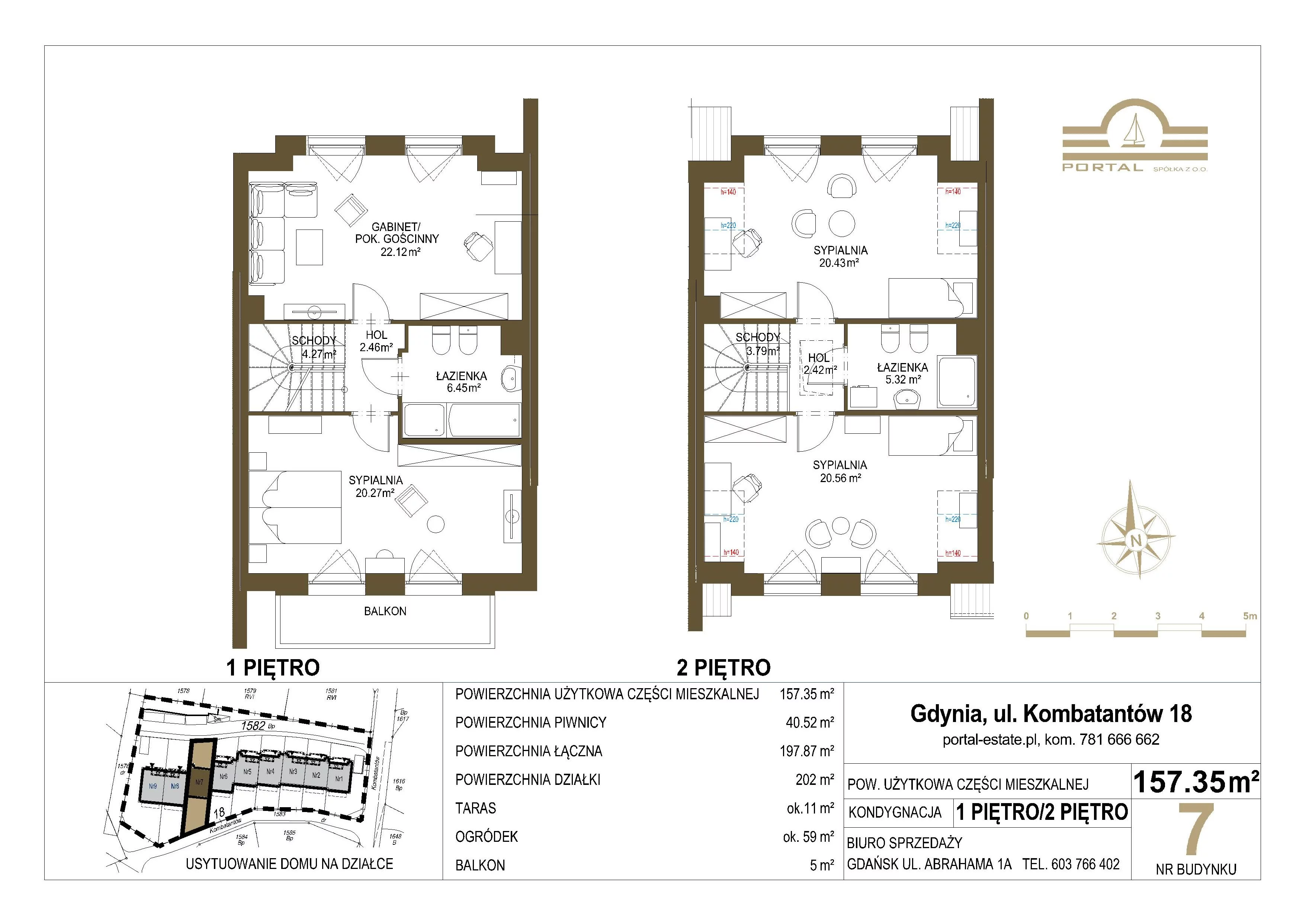 Dom 157,00 m², oferta nr 7, Domy - Gdynia Redłowo, Gdynia, Redłowo, ul. Kombatantów 18