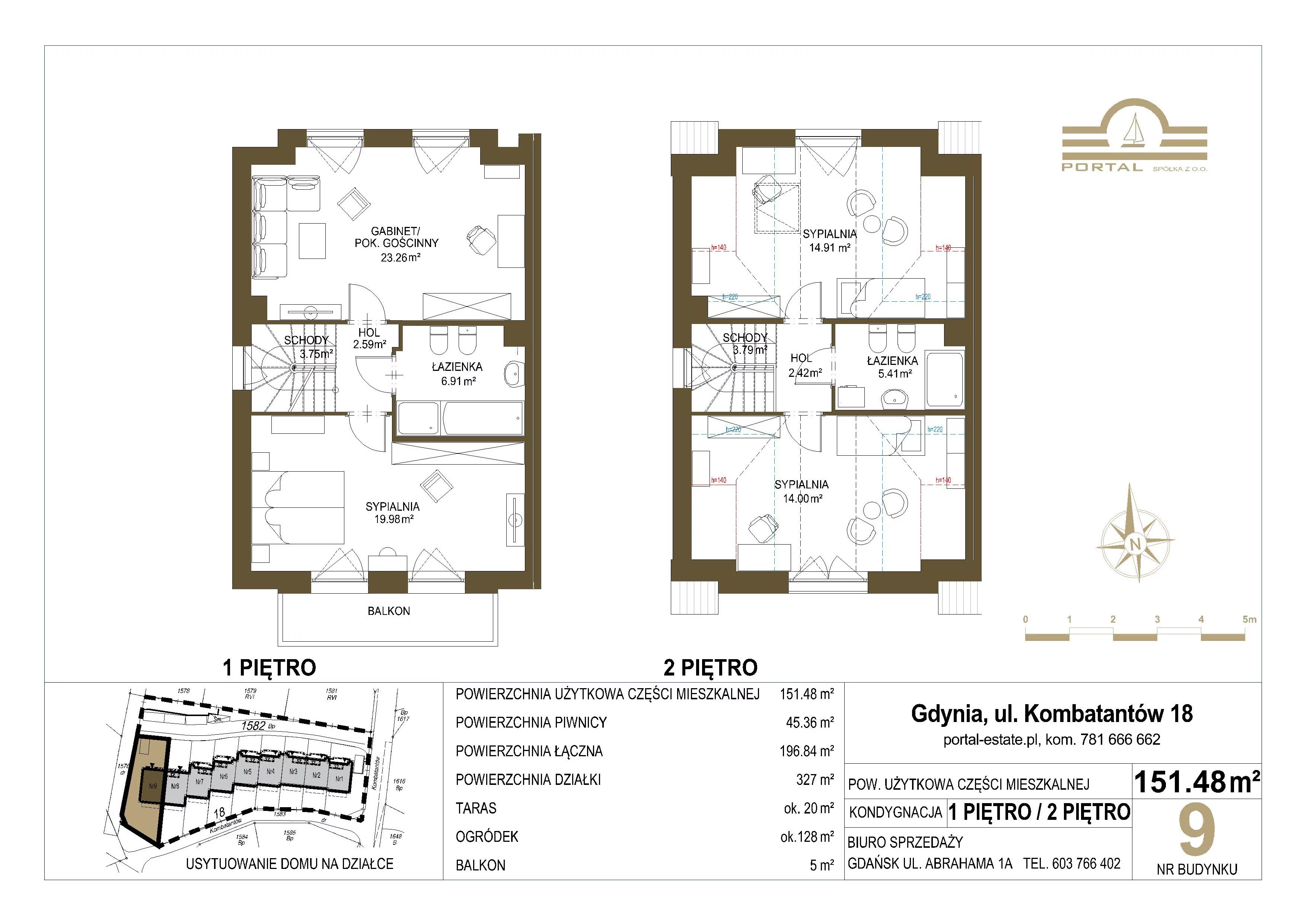 Dom 151,00 m², oferta nr 9, Domy - Gdynia Redłowo, Gdynia, Redłowo, ul. Kombatantów 18