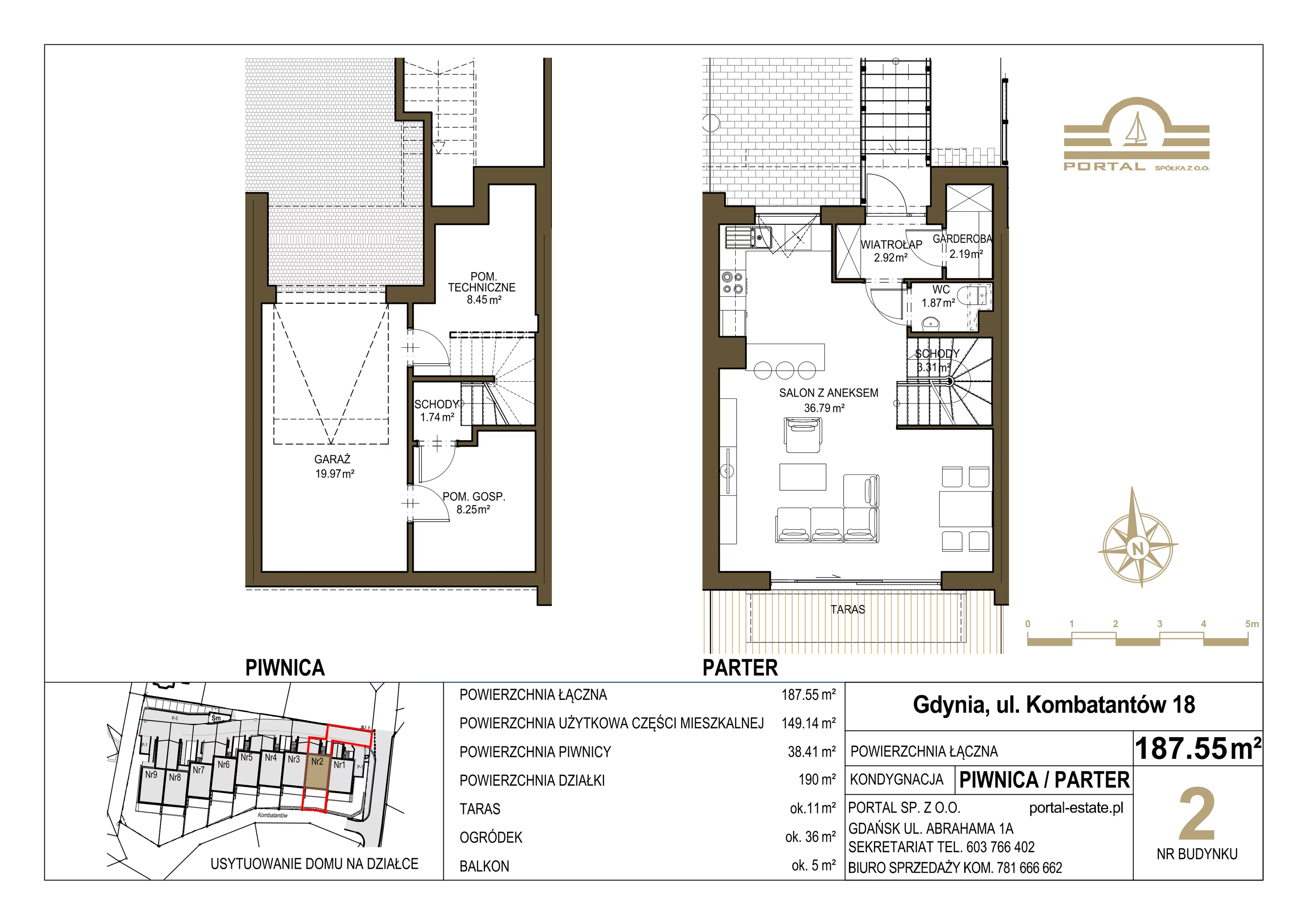 Dom 149,02 m², oferta nr 2, Domy - Gdynia Redłowo, Gdynia, Redłowo, ul. Kombatantów 18
