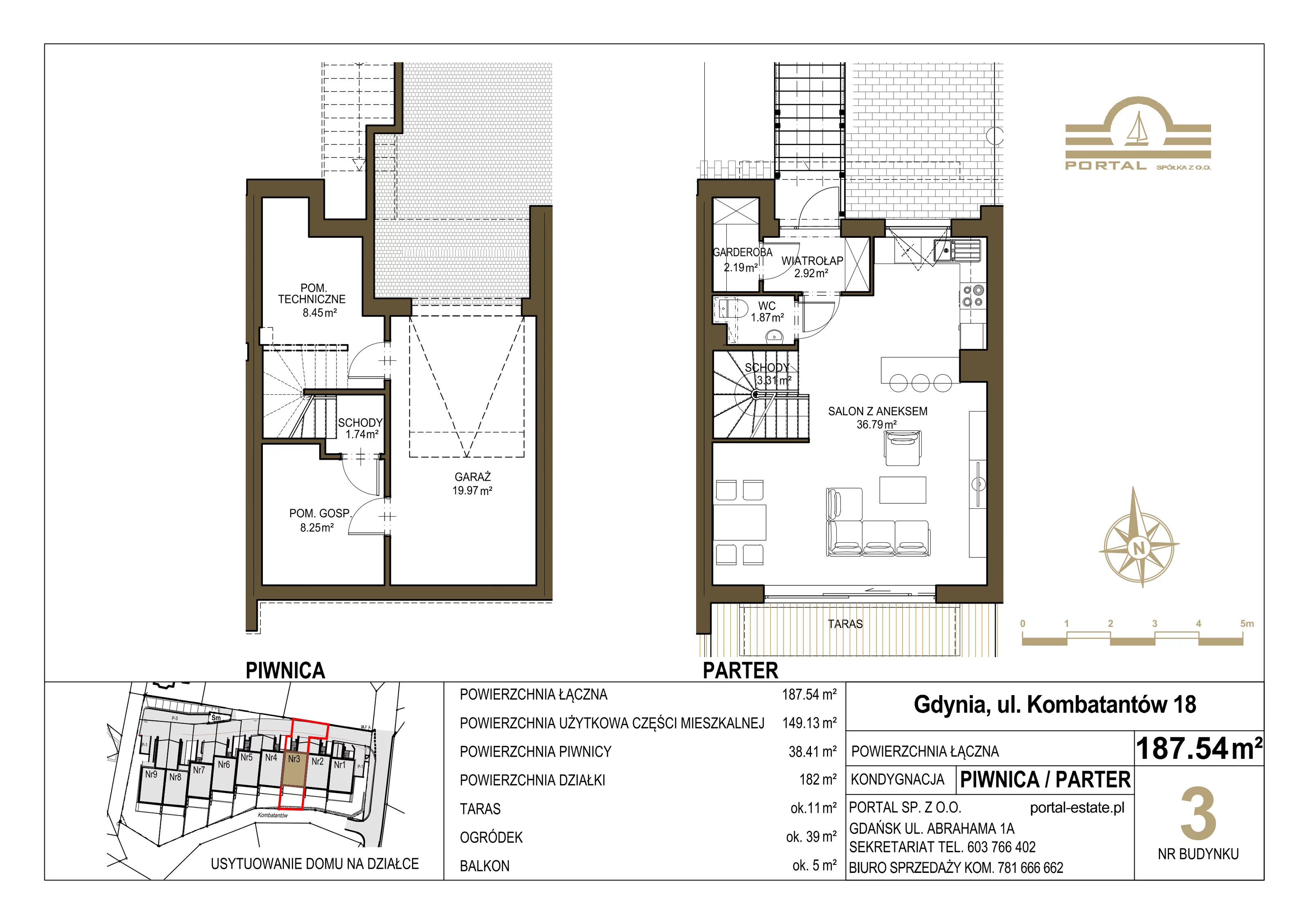 Dom 149,02 m², oferta nr 3, Domy - Gdynia Redłowo, Gdynia, Redłowo, ul. Kombatantów 18