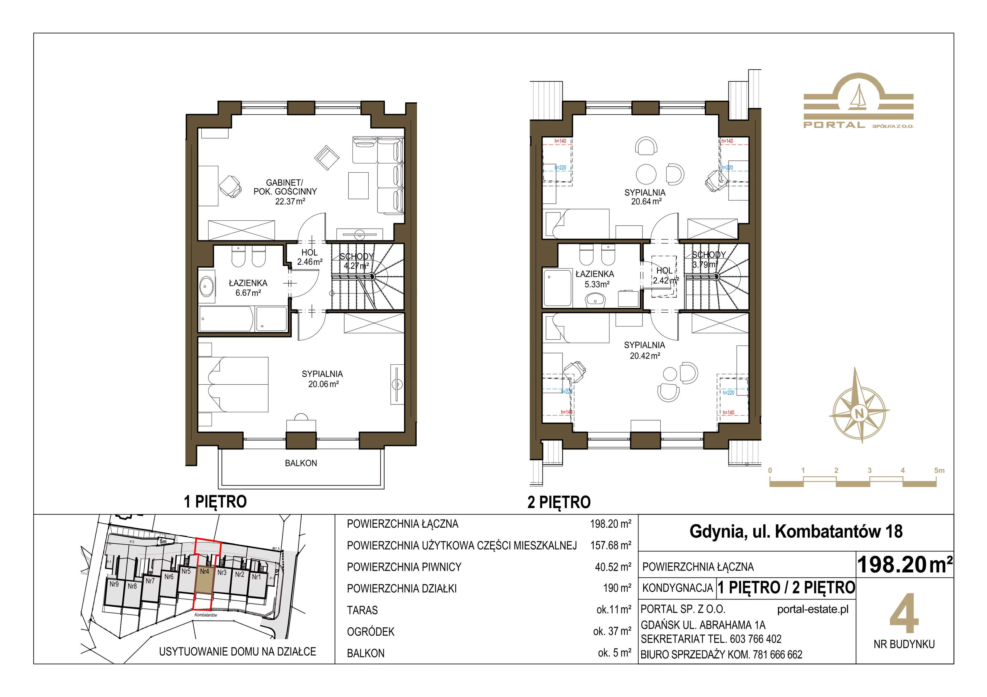 Dom 157,00 m², oferta nr 4, Domy - Gdynia Redłowo, Gdynia, Redłowo, ul. Kombatantów 18