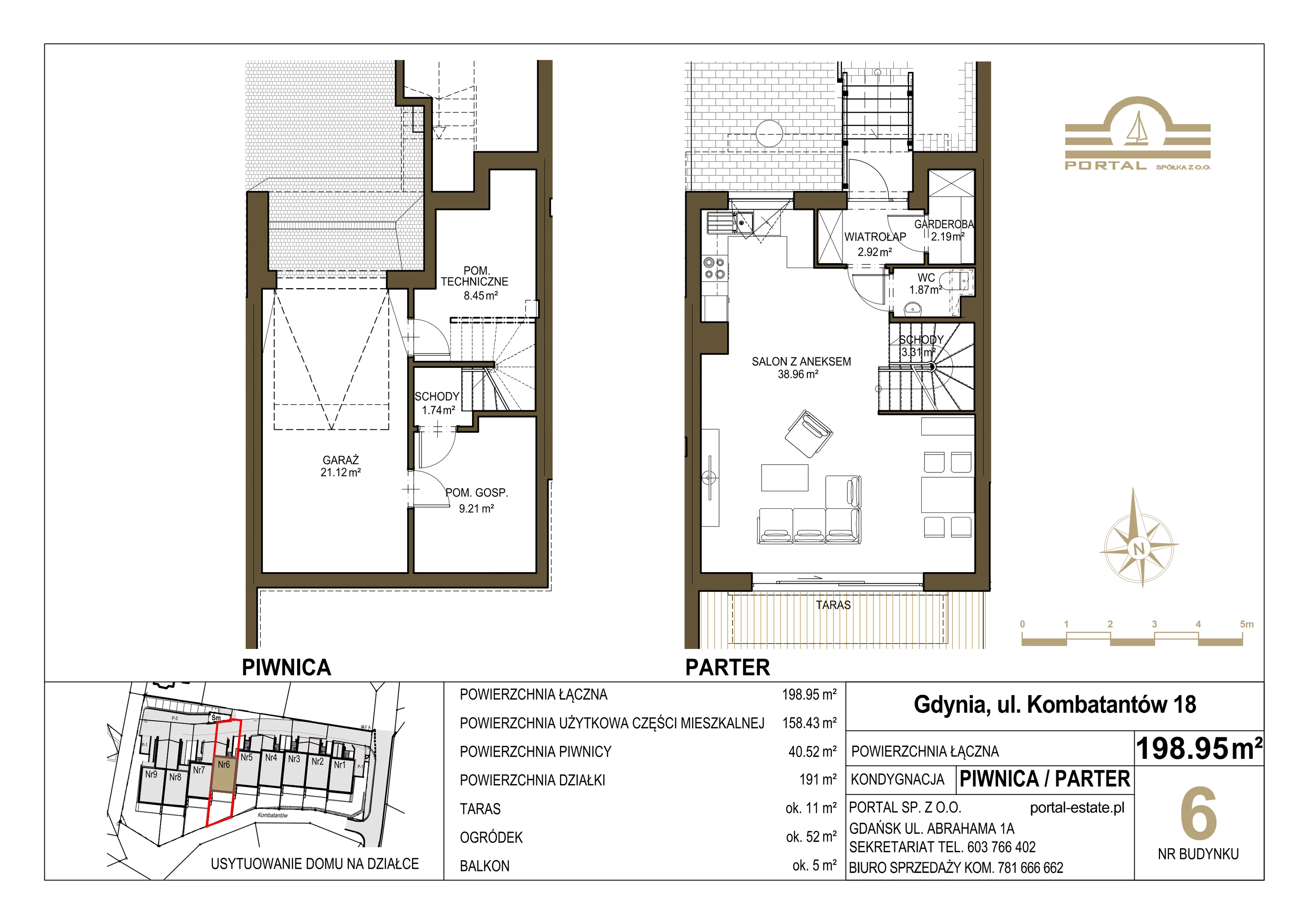 Dom 158,00 m², oferta nr 6, Domy - Gdynia Redłowo, Gdynia, Redłowo, ul. Kombatantów 18