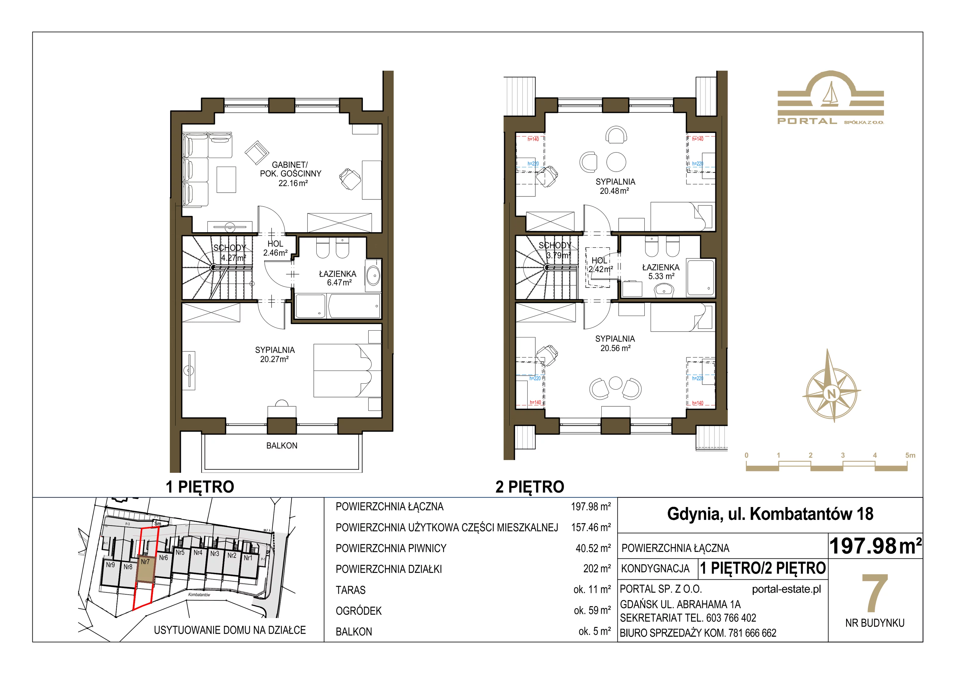 Dom 157,00 m², oferta nr 7, Domy - Gdynia Redłowo, Gdynia, Redłowo, ul. Kombatantów 18
