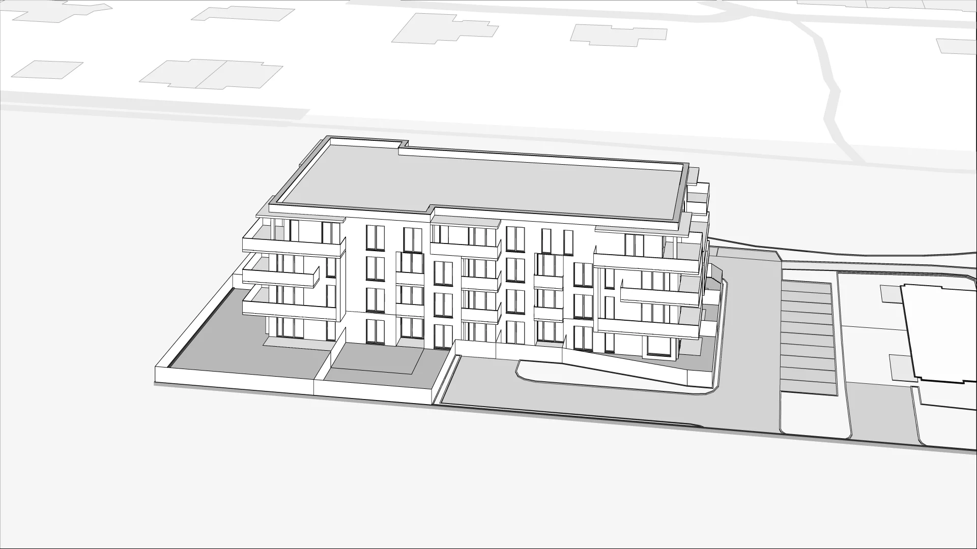 Wirtualna makieta 3D mieszkania 43.18 m², E.0.01