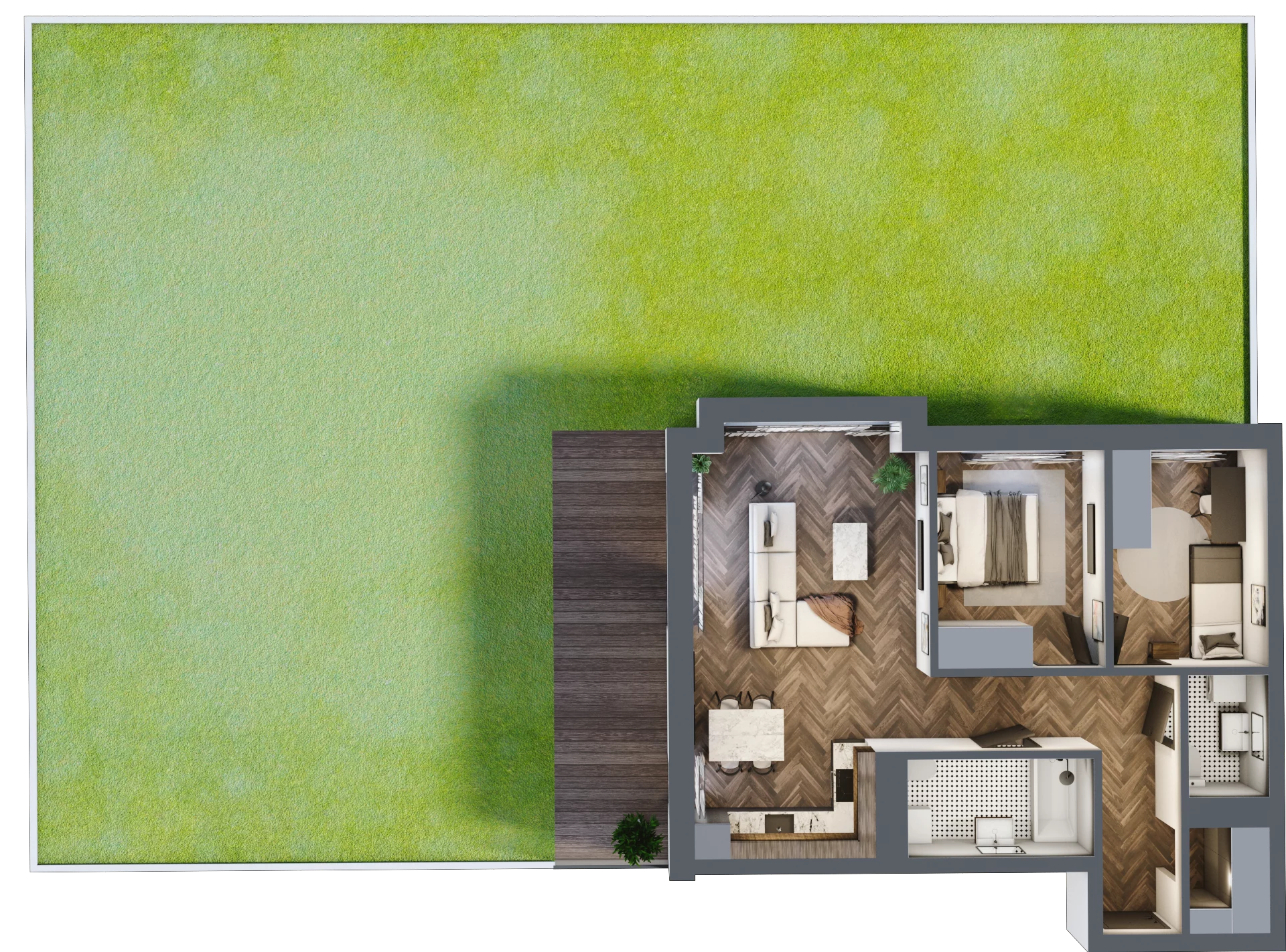 3 pokoje, mieszkanie 65,04 m², parter, oferta nr E.0.02, Wzgórze Poetów 2, Gliwice, Wójtowa Wieś, ul. T. Mazowieckiego