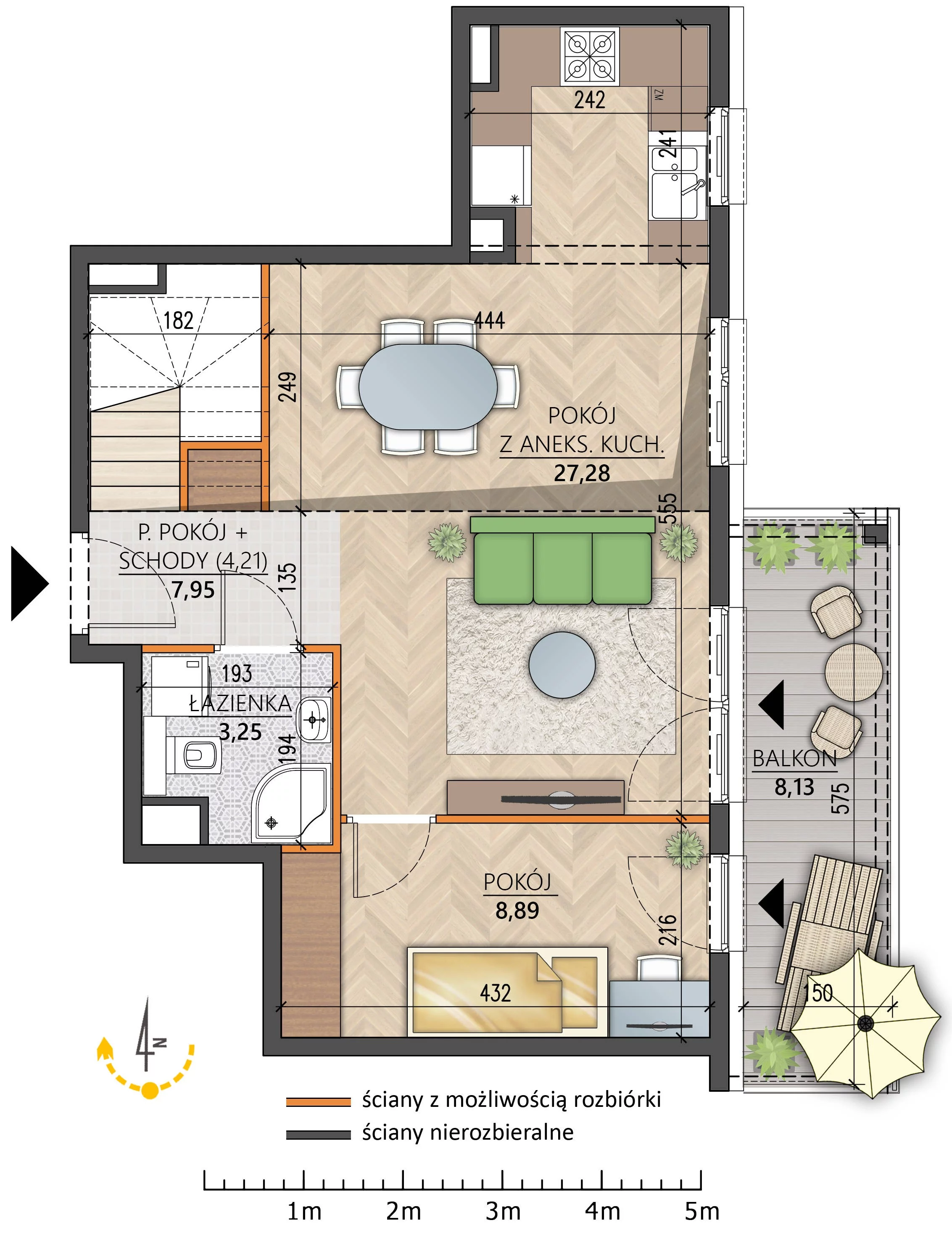 Mieszkanie 75,91 m², piętro 2, oferta nr 4C/17, Osiedle Twoja Harmonia, Białystok, Zawady, ul. Lodowa / Mroźna