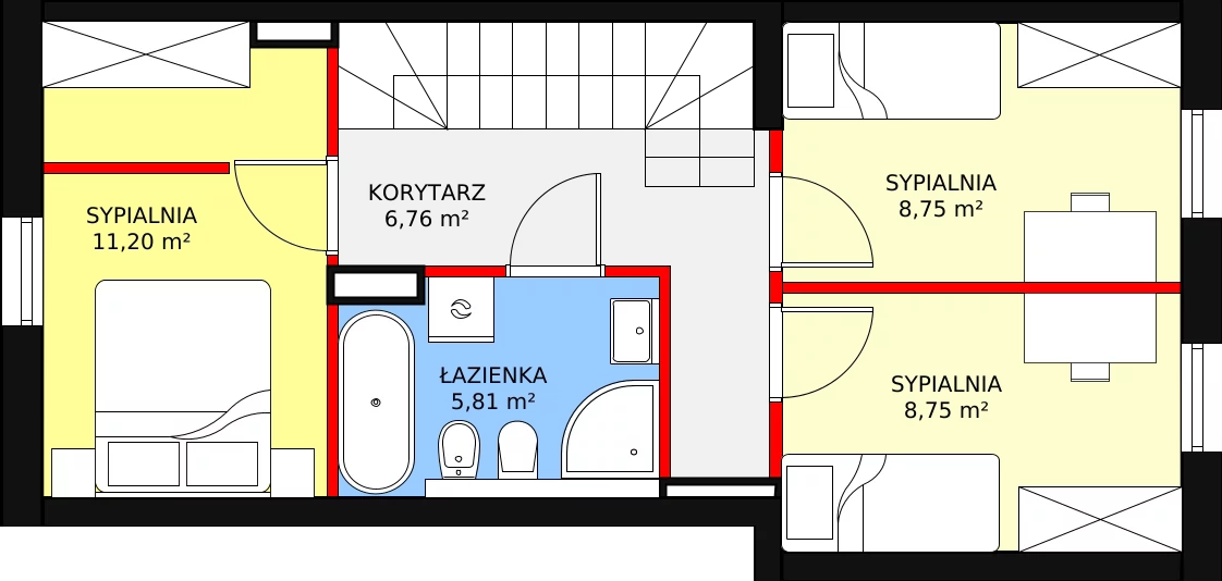 4 pokoje, mieszkanie 78,86 m², parter, oferta nr 1_3, Przystań Młynek - mieszkania, Łódź, Górna, Dąbrowa, ul. Kotoniarska/ Startowa