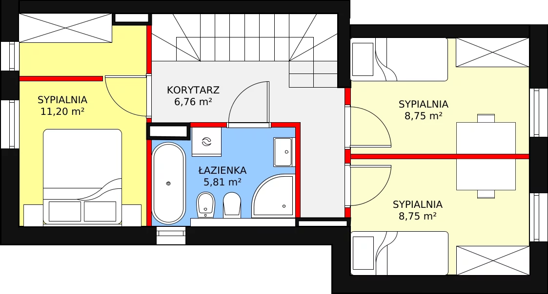 4 pokoje, mieszkanie 78,86 m², parter, oferta nr 8_4, Przystań Młynek - mieszkania, Łódź, Górna, Dąbrowa, ul. Kotoniarska/ Startowa