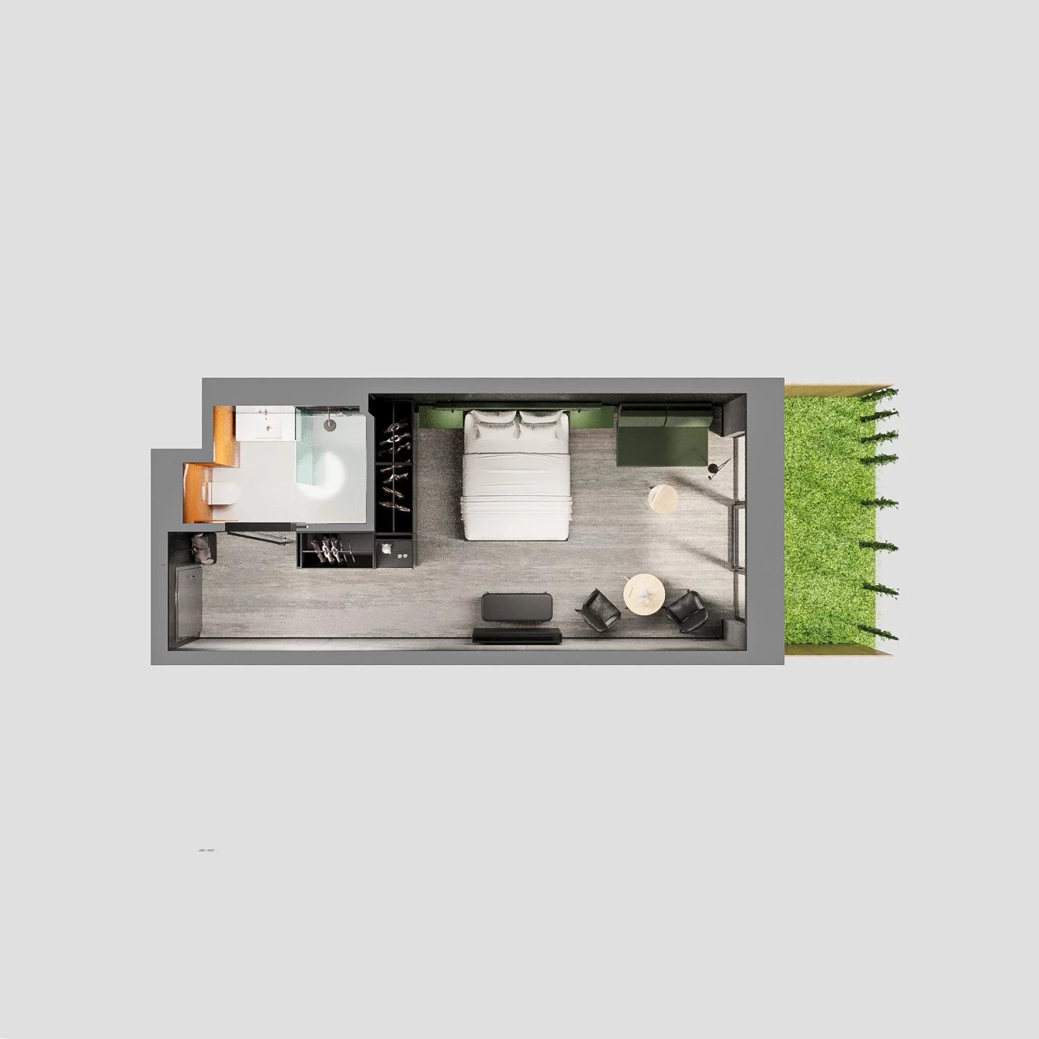 1 pokój, apartament 32,16 m², parter, oferta nr A.00.02, Aquart, Świnoujście, ul. Bolesława Chrobrego 35