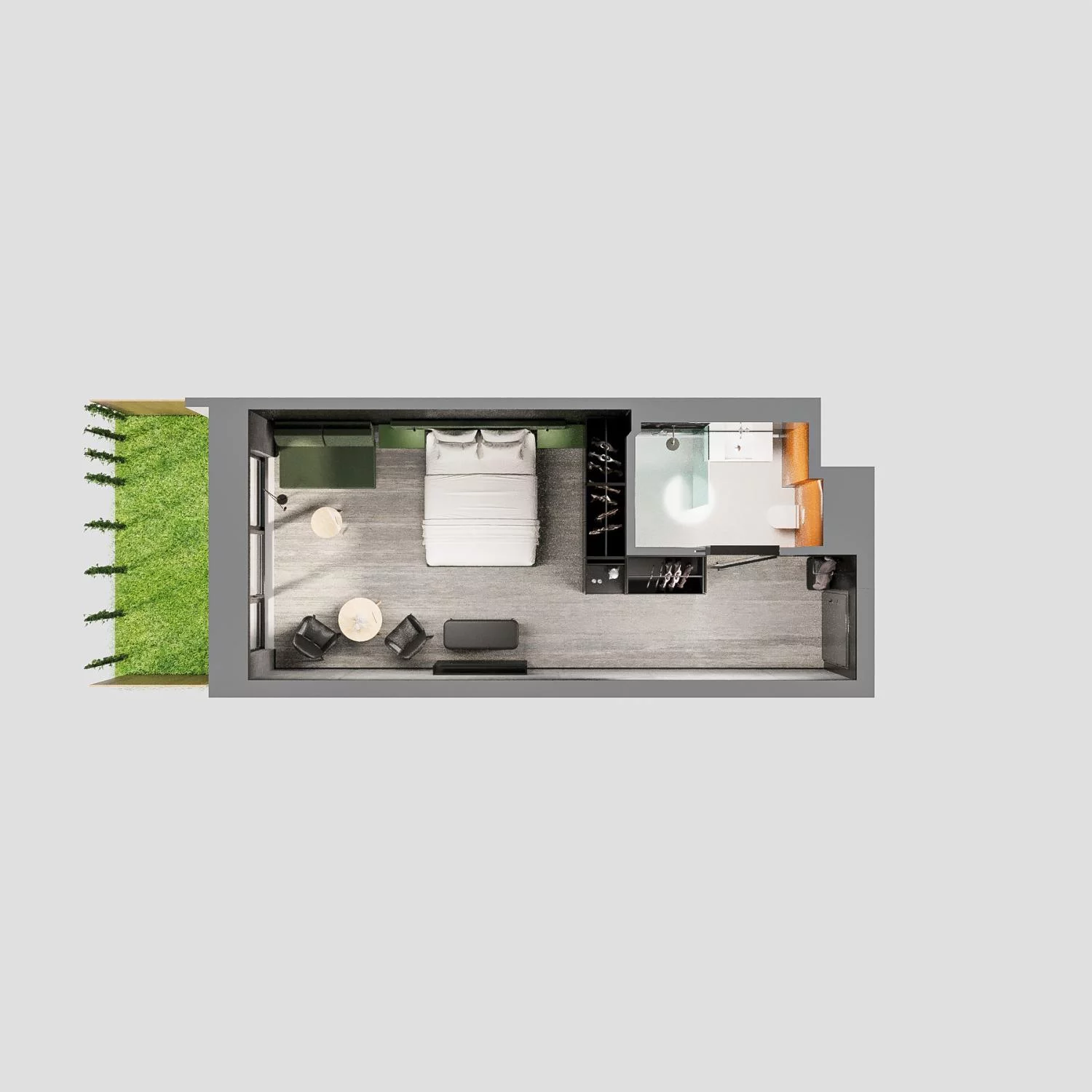 1 pokój, apartament 31,87 m², parter, oferta nr A.00.05, Aquart, Świnoujście, ul. Bolesława Chrobrego 35