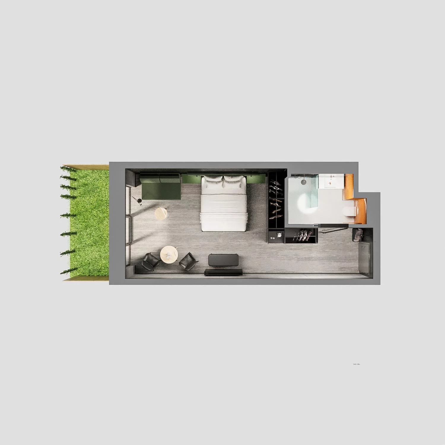 1 pokój, apartament 32,08 m², parter, oferta nr A.00.07, Aquart, Świnoujście, ul. Bolesława Chrobrego 35