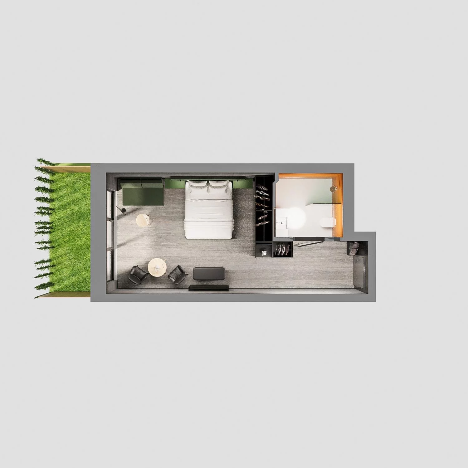1 pokój, apartament 33,15 m², parter, oferta nr A.00.08, Aquart, Świnoujście, ul. Bolesława Chrobrego 35
