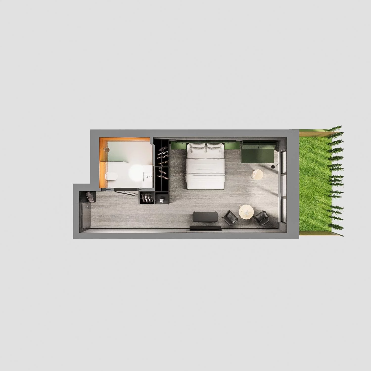 1 pokój, apartament 32,85 m², parter, oferta nr A.00.09, Aquart, Świnoujście, ul. Bolesława Chrobrego 35