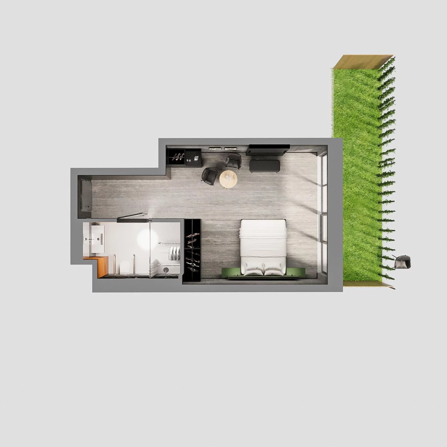 1 pokój, apartament 37,61 m², parter, oferta nr A.00.10, Aquart, Świnoujście, ul. Bolesława Chrobrego 35