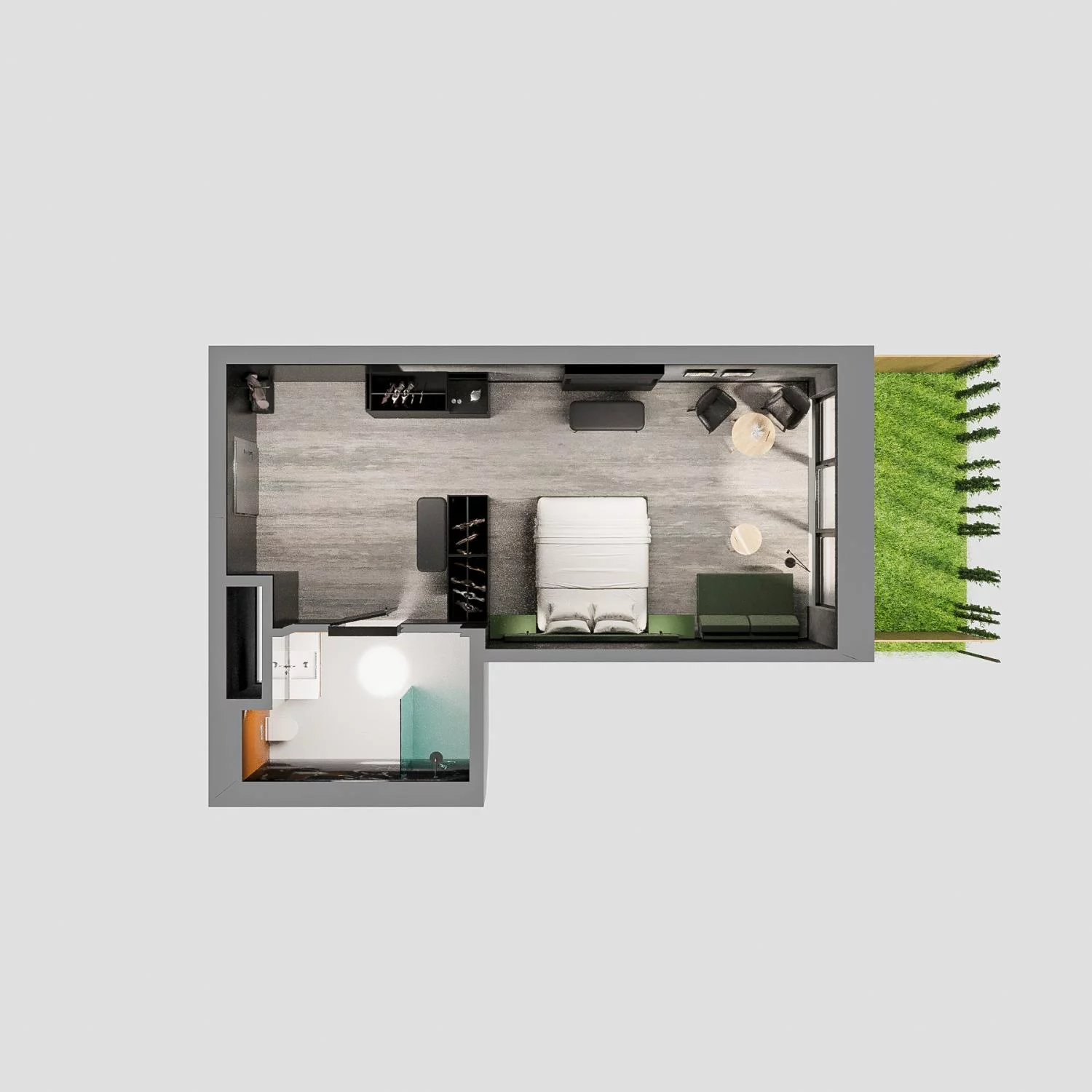 1 pokój, apartament 40,00 m², parter, oferta nr A.00.12, Aquart, Świnoujście, ul. Bolesława Chrobrego 35
