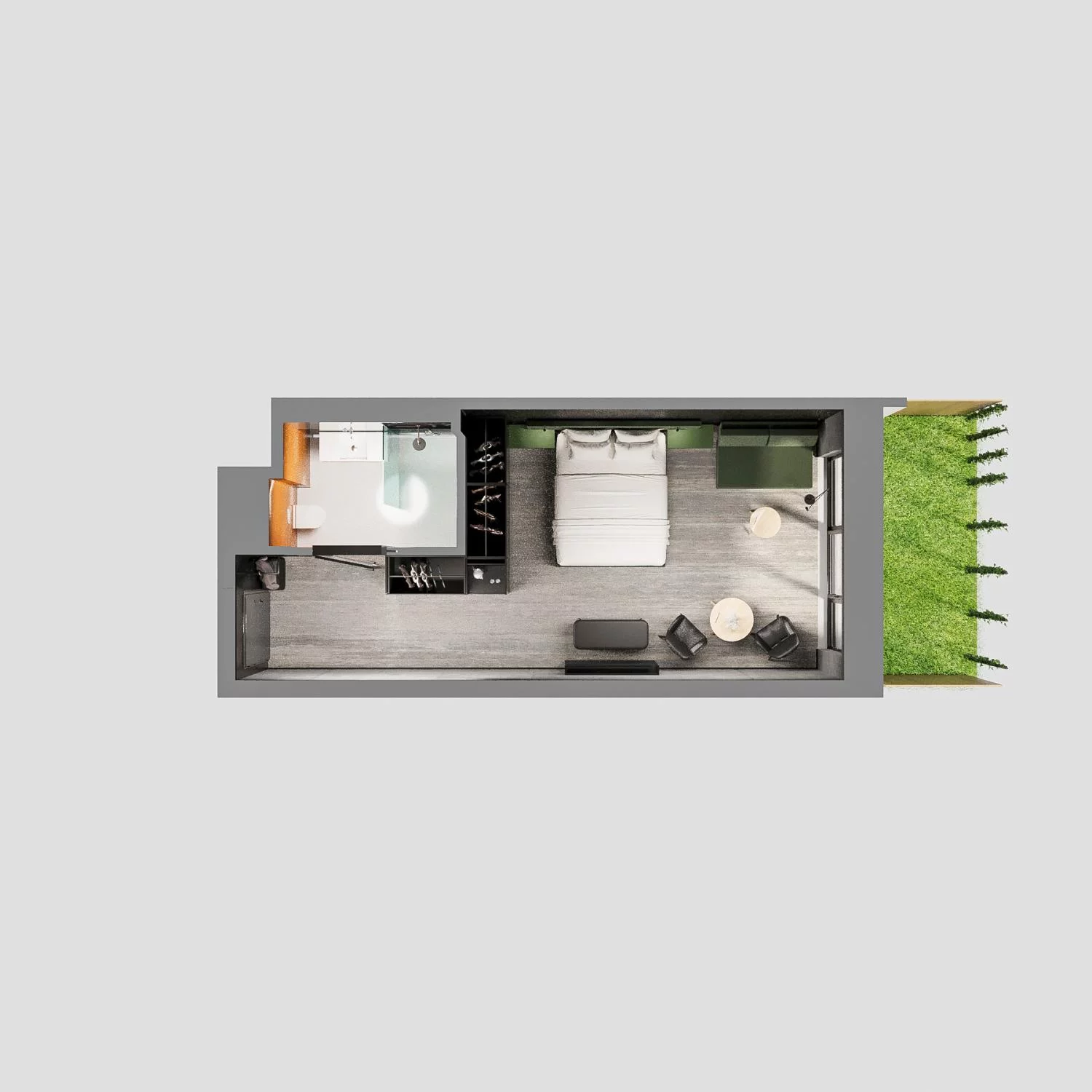 1 pokój, apartament 31,78 m², parter, oferta nr A.00.16, Aquart, Świnoujście, ul. Bolesława Chrobrego 35