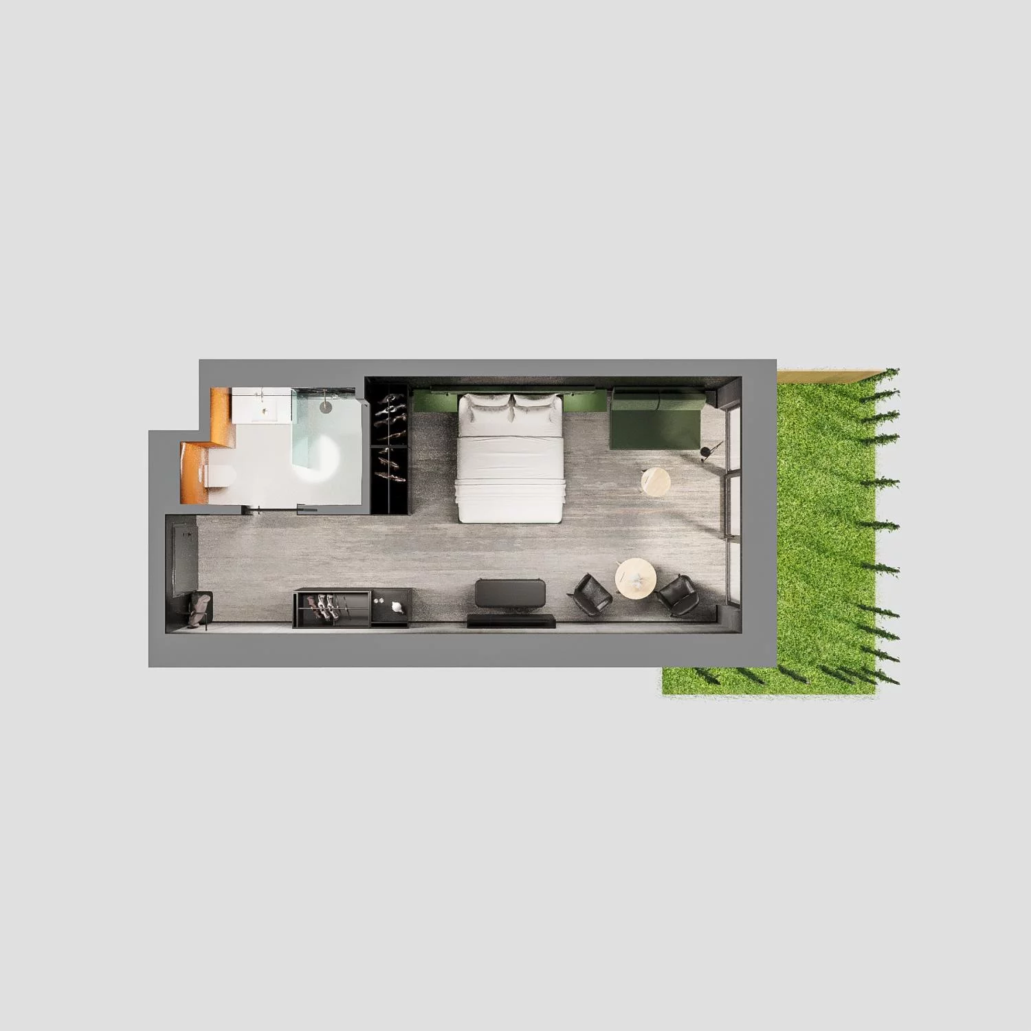 1 pokój, apartament 32,26 m², parter, oferta nr A.00.19, Aquart, Świnoujście, ul. Bolesława Chrobrego 35