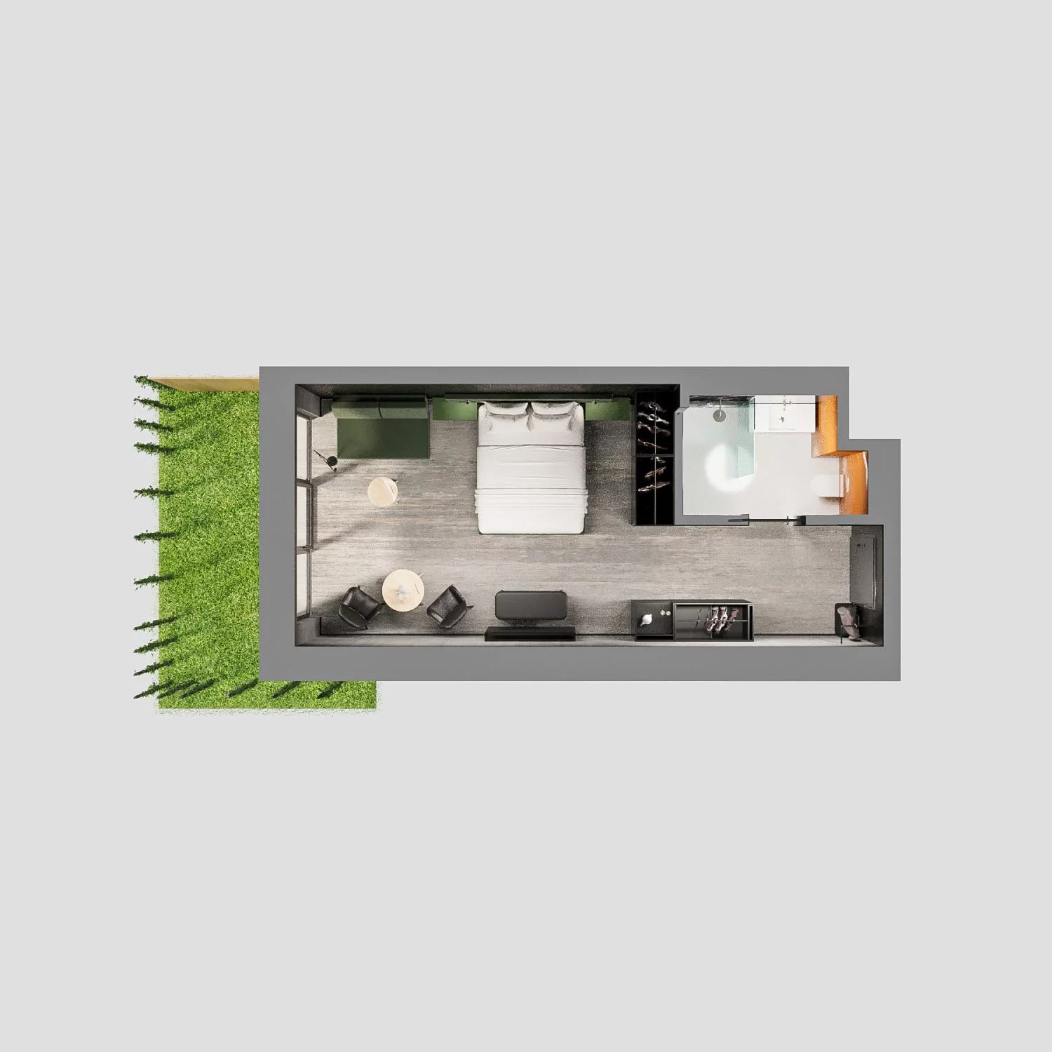 1 pokój, apartament 32,26 m², parter, oferta nr A.00.20, Aquart, Świnoujście, ul. Bolesława Chrobrego 35