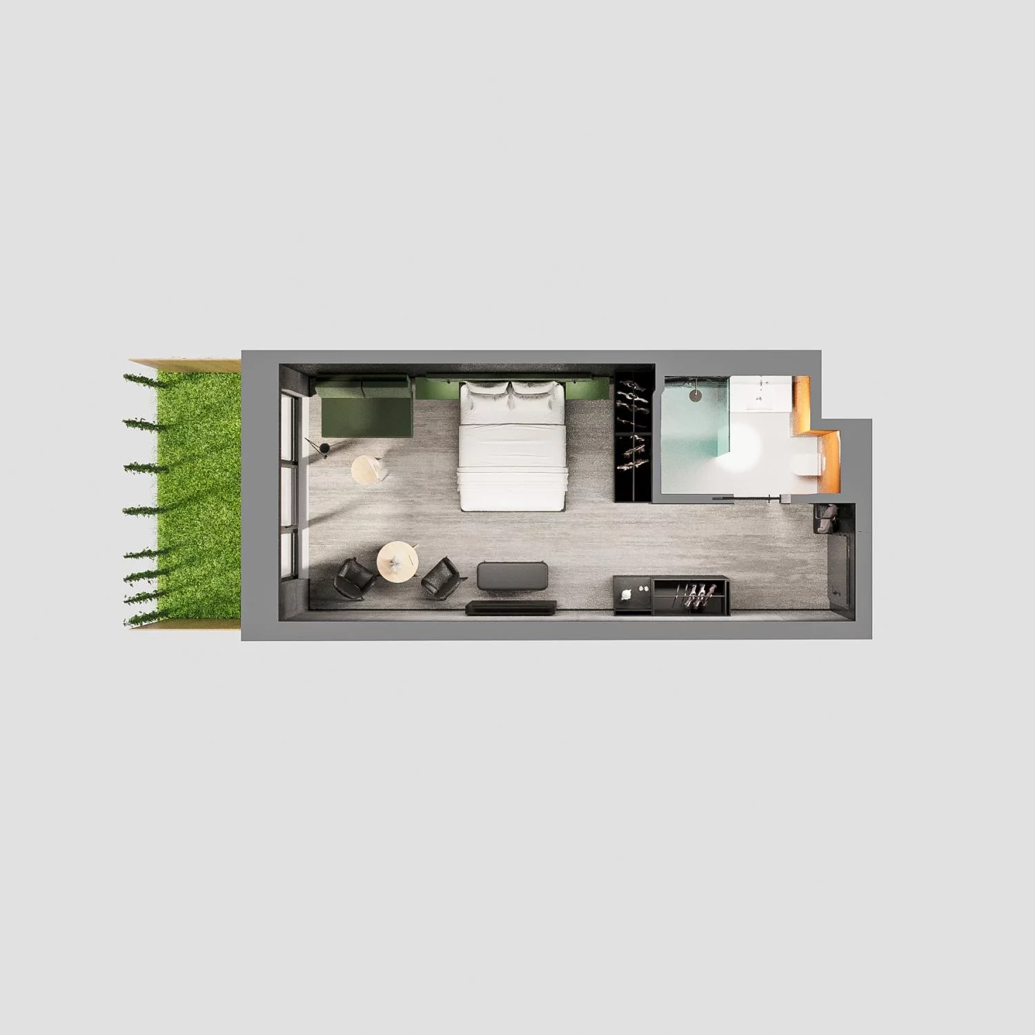 1 pokój, apartament 32,08 m², parter, oferta nr A.00.24, Aquart, Świnoujście, ul. Bolesława Chrobrego 35