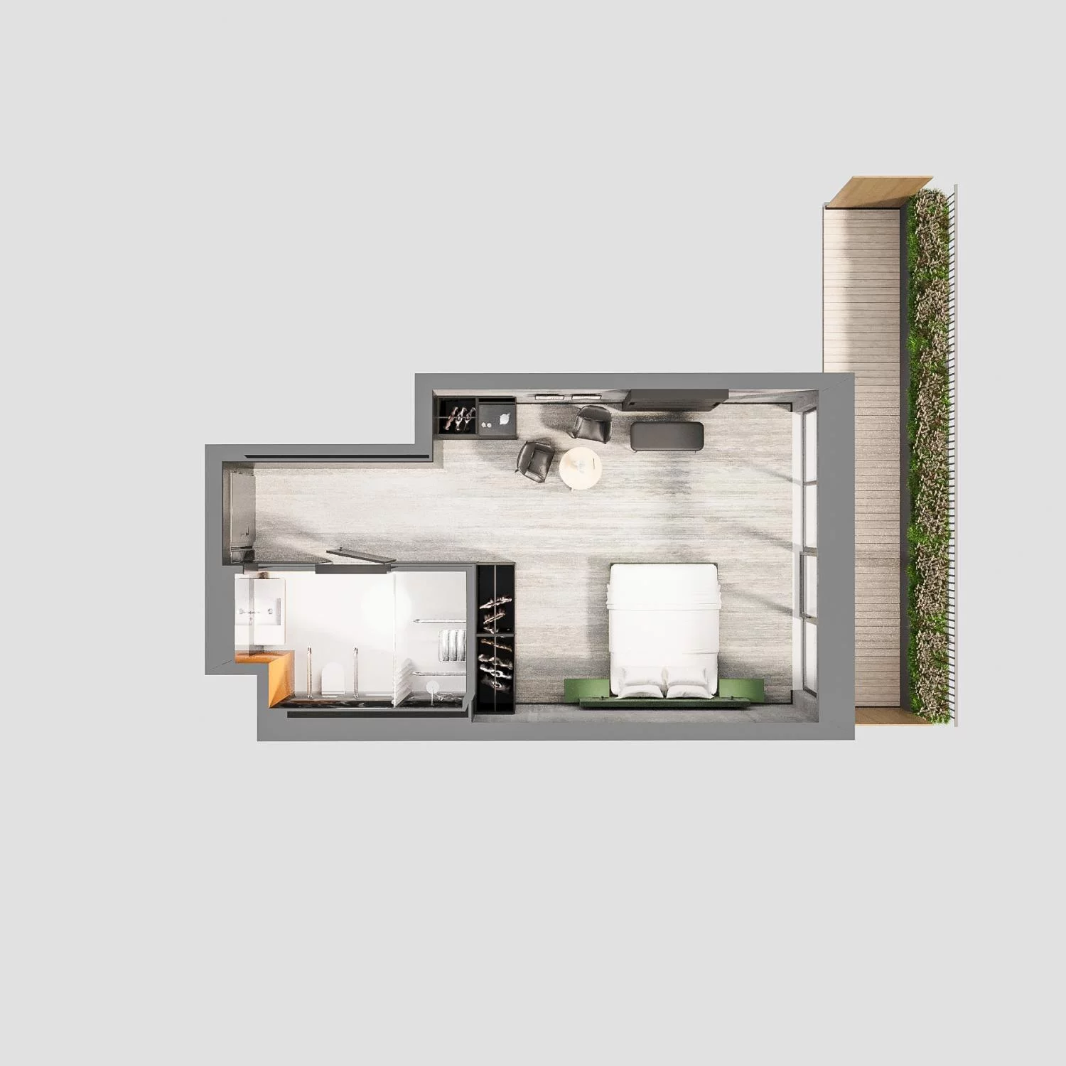 1 pokój, apartament 37,61 m², piętro 1, oferta nr A.01.12, Aquart, Świnoujście, ul. Bolesława Chrobrego 35