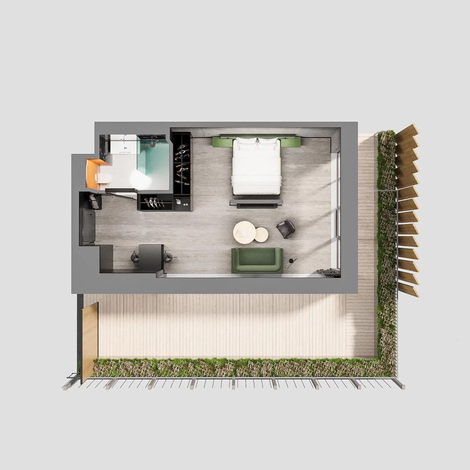 1 pokój, apartament 41,52 m², piętro 1, oferta nr A.01.24, Aquart, Świnoujście, ul. Bolesława Chrobrego 35