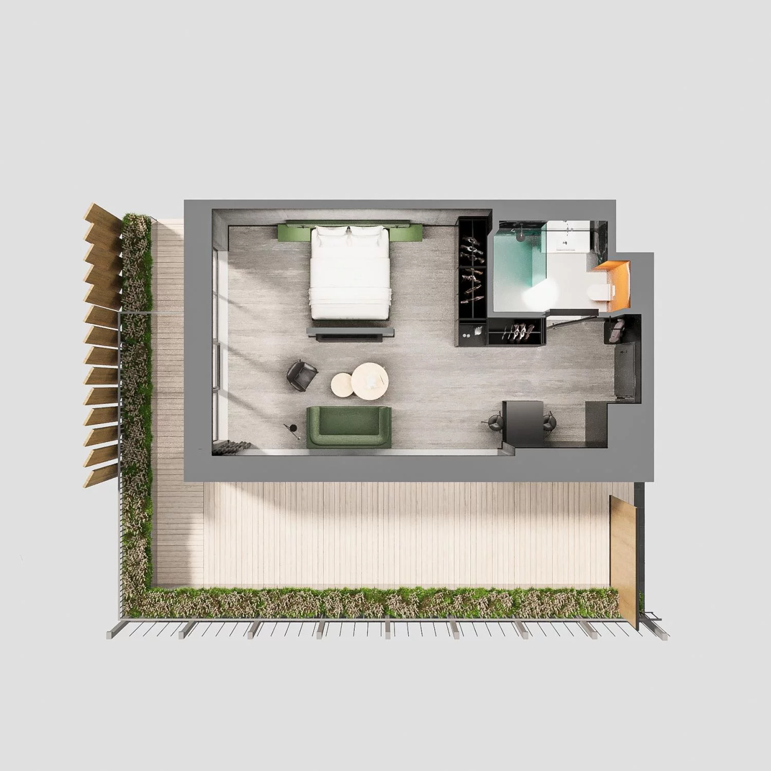 1 pokój, apartament 41,52 m², piętro 1, oferta nr A.01.25, Aquart, Świnoujście, ul. Bolesława Chrobrego 35