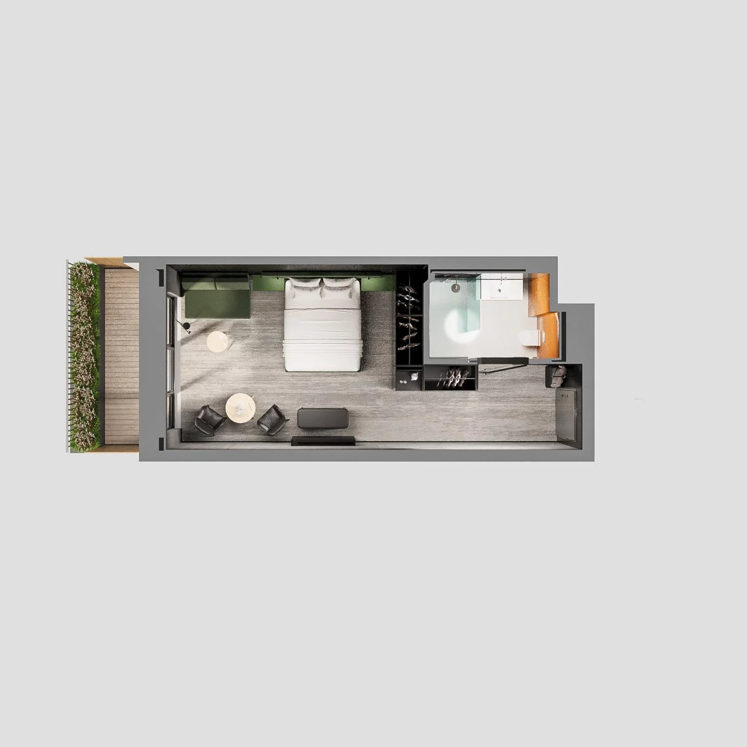 1 pokój, apartament 32,30 m², piętro 2, oferta nr A.02.05, Aquart, Świnoujście, ul. Bolesława Chrobrego 35