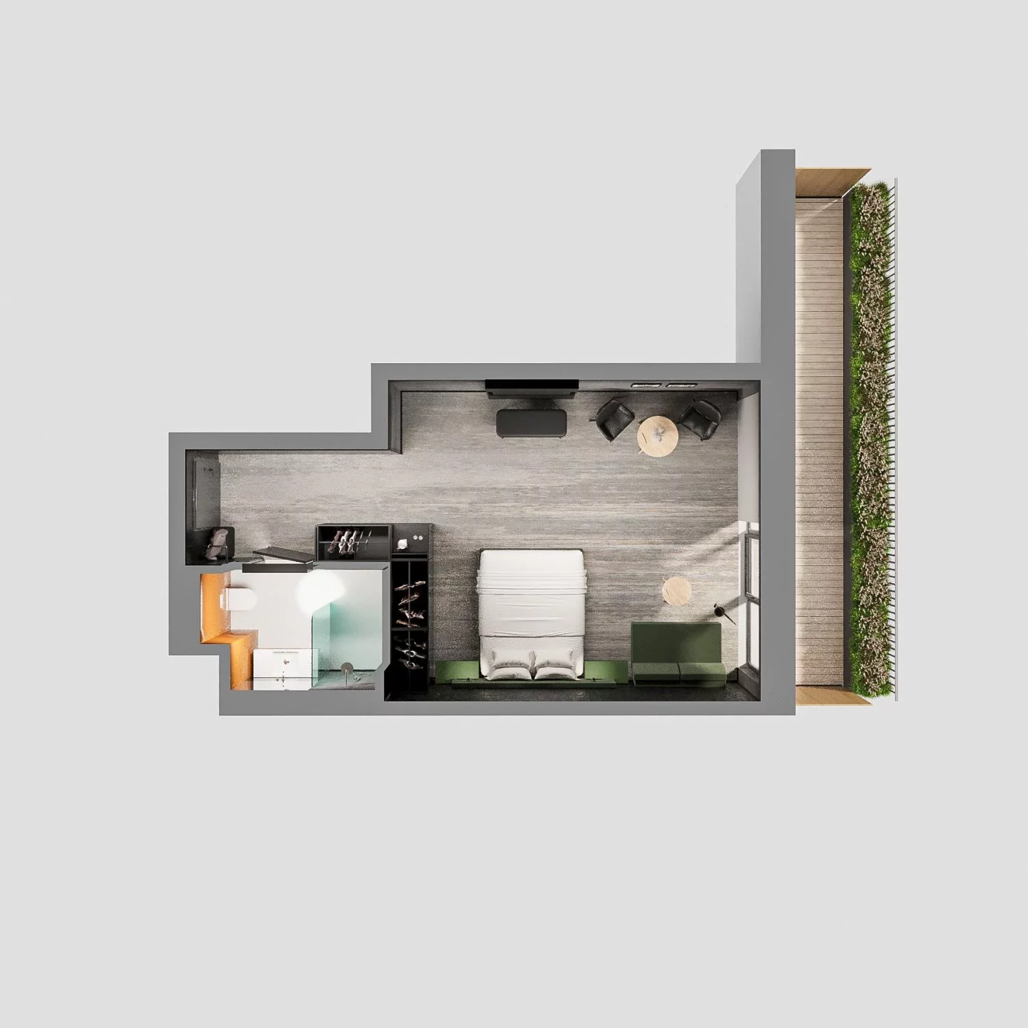 1 pokój, apartament 37,34 m², piętro 2, oferta nr A.02.12, Aquart, Świnoujście, ul. Bolesława Chrobrego 35