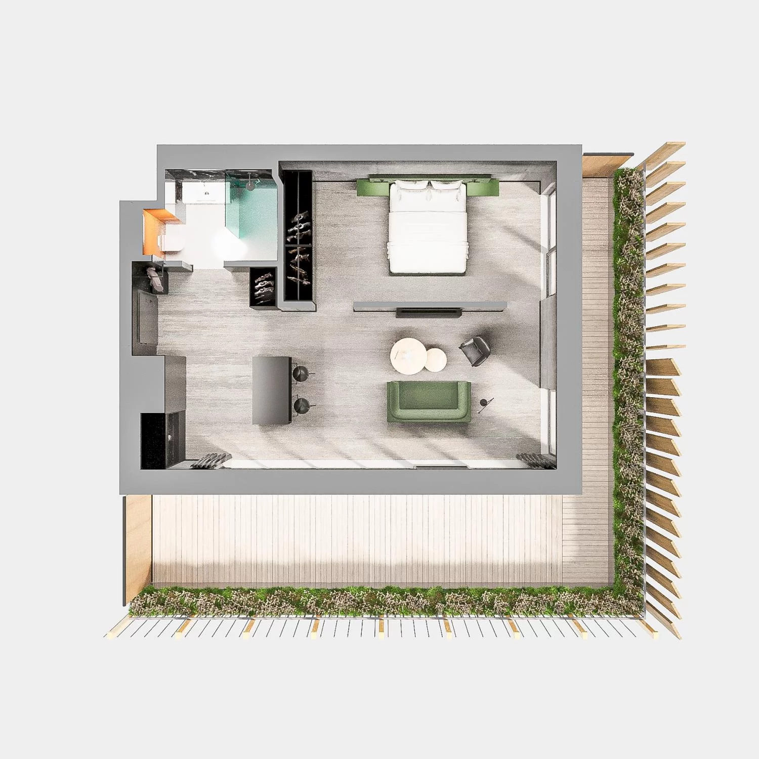 2 pokoje, apartament 52,64 m², piętro 2, oferta nr A.02.23, Aquart, Świnoujście, ul. Bolesława Chrobrego 35