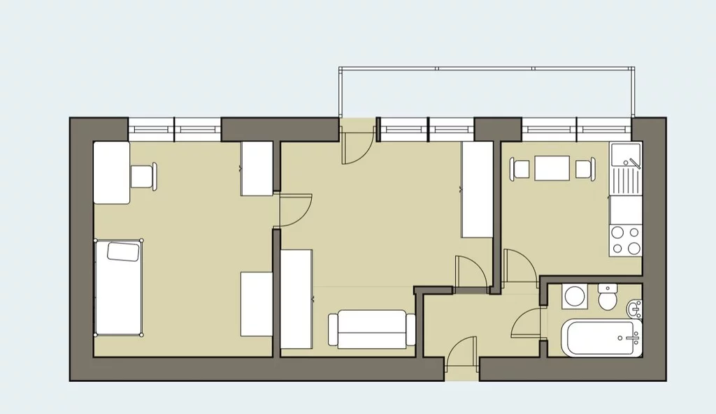 2 pokoje, mieszkanie 51,63 m², piętro 4, oferta nr , 1988/8652/OMS, Białystok, Częstochowska