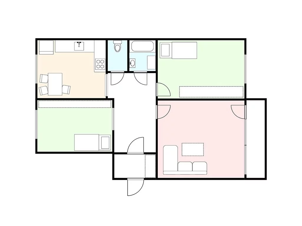 Mieszkanie trzypokojowe 60,00 m², Białystok, Fabryczna, Sprzedaż