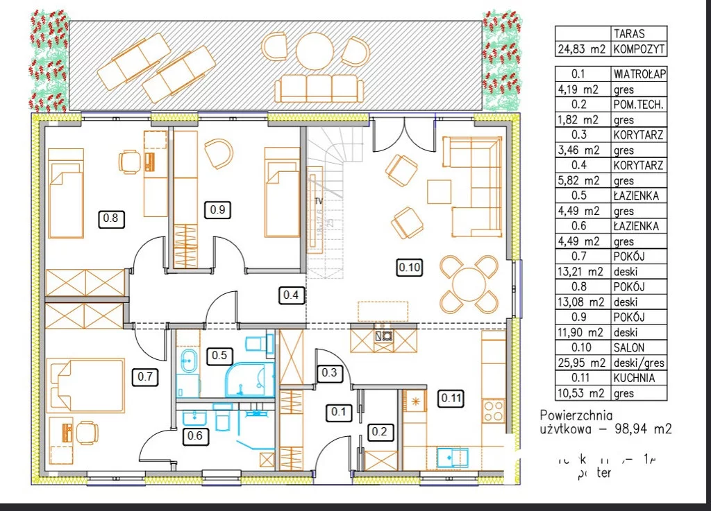 Dom 99,00 m², oferta nr , 6283/2089/ODS, Uraz, Główna