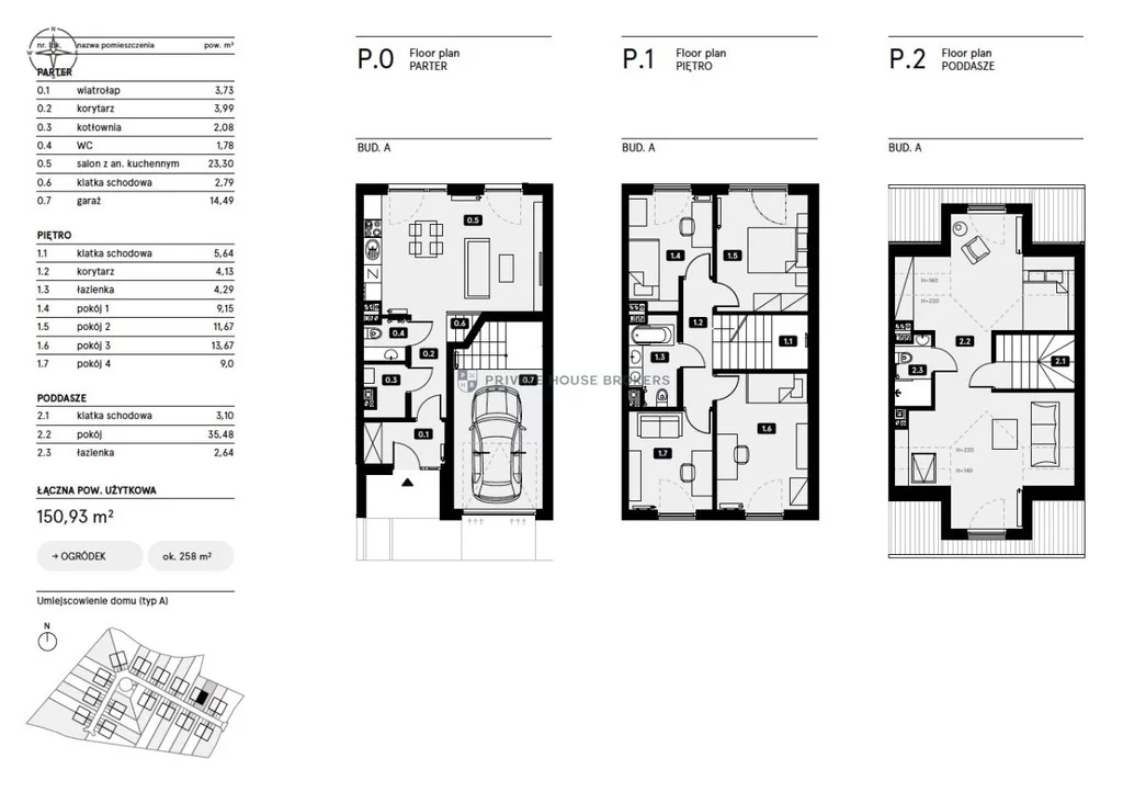 Dom 150,93 m², oferta nr , 6514/2089/ODS, Grabówki