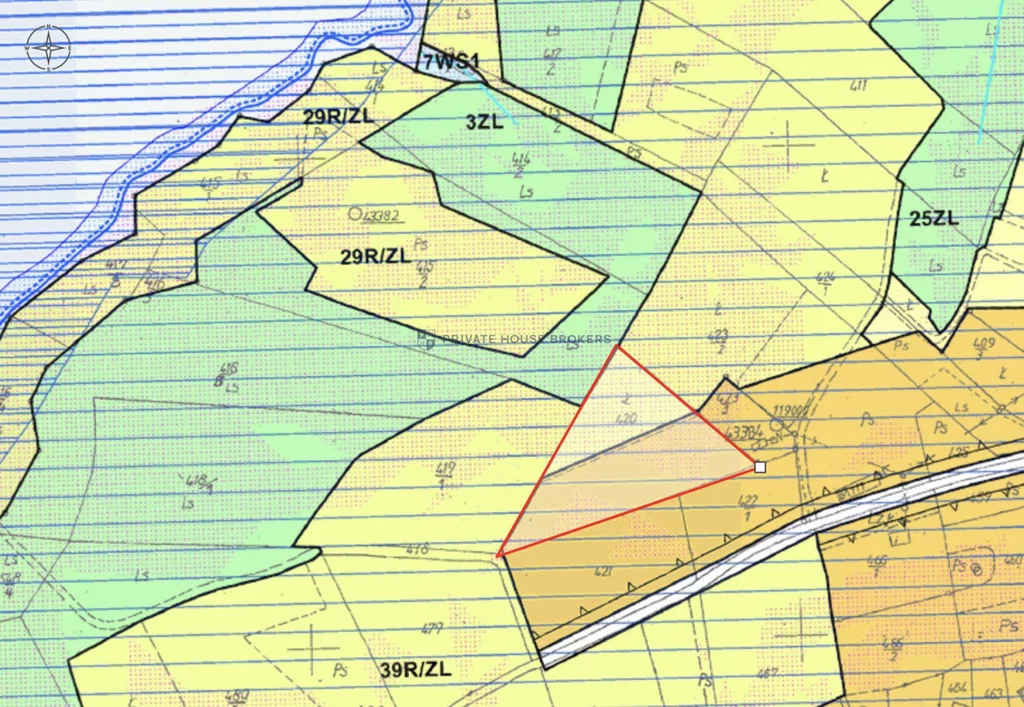 Działka 3 993,00 m², oferta nr , 1301/2089/OGS, Brzezowa