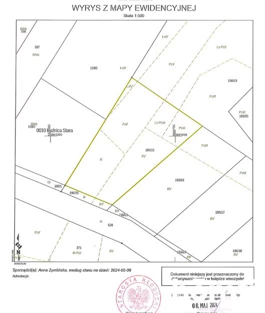 Działka 1 271,00 m², oferta nr , 2584/2089/OGS, Kuźnica Stara