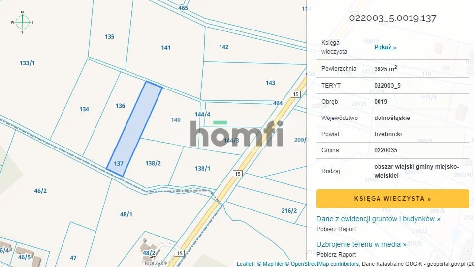 Działka 14 900,00 m², oferta nr , 2250/2089/OGS, Kuźniczysko
